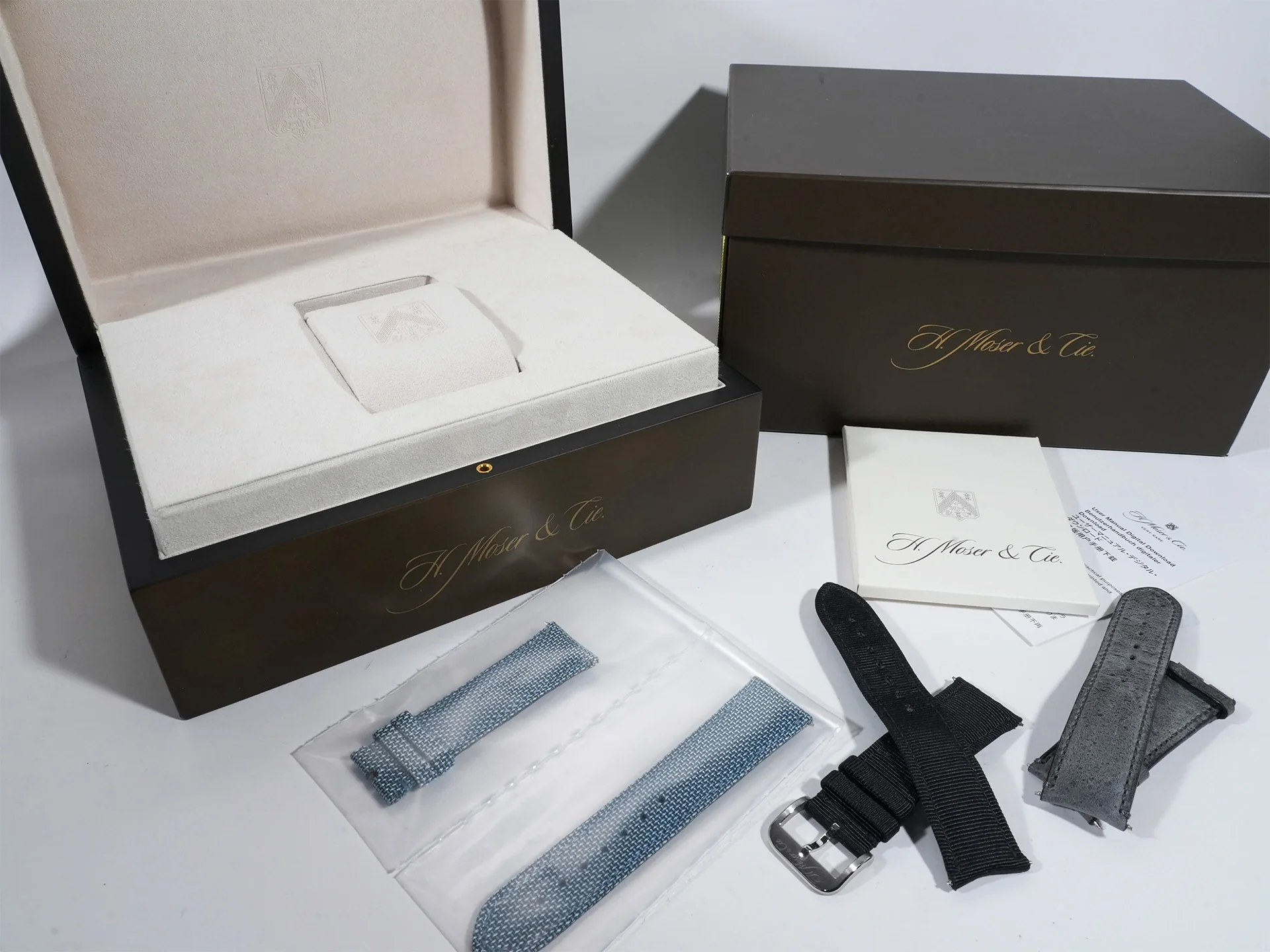 H.モーザー ヘリテージ センターセコンド Ref.8200-1201 SS ファンキーブルー フュメ文字盤 中古 mzwoma6a - Image 13