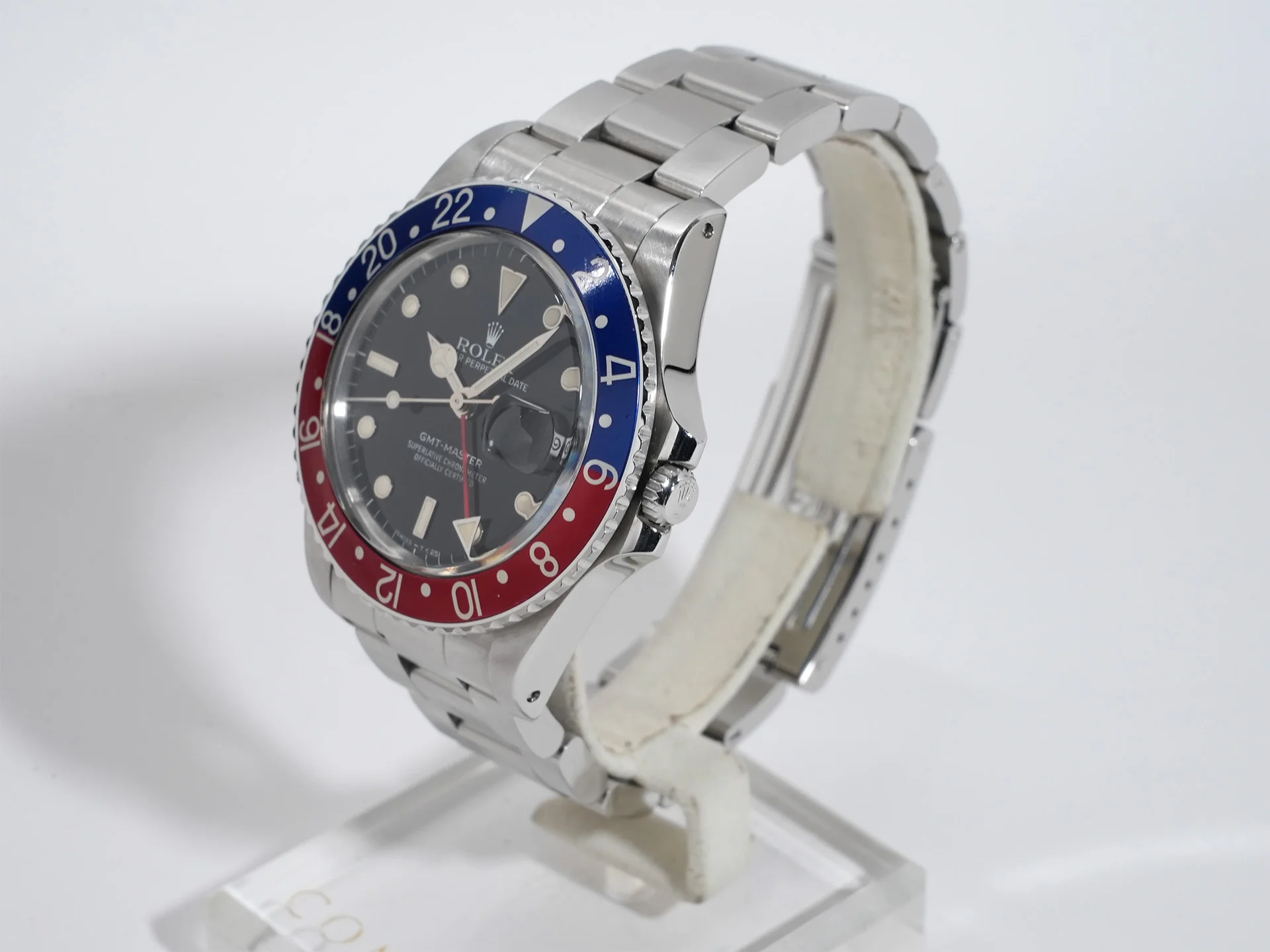 ロレックス GMTマスター Ref.16750 ステンレススチール ブラック文字盤 オイスターブレスレット - Image 4