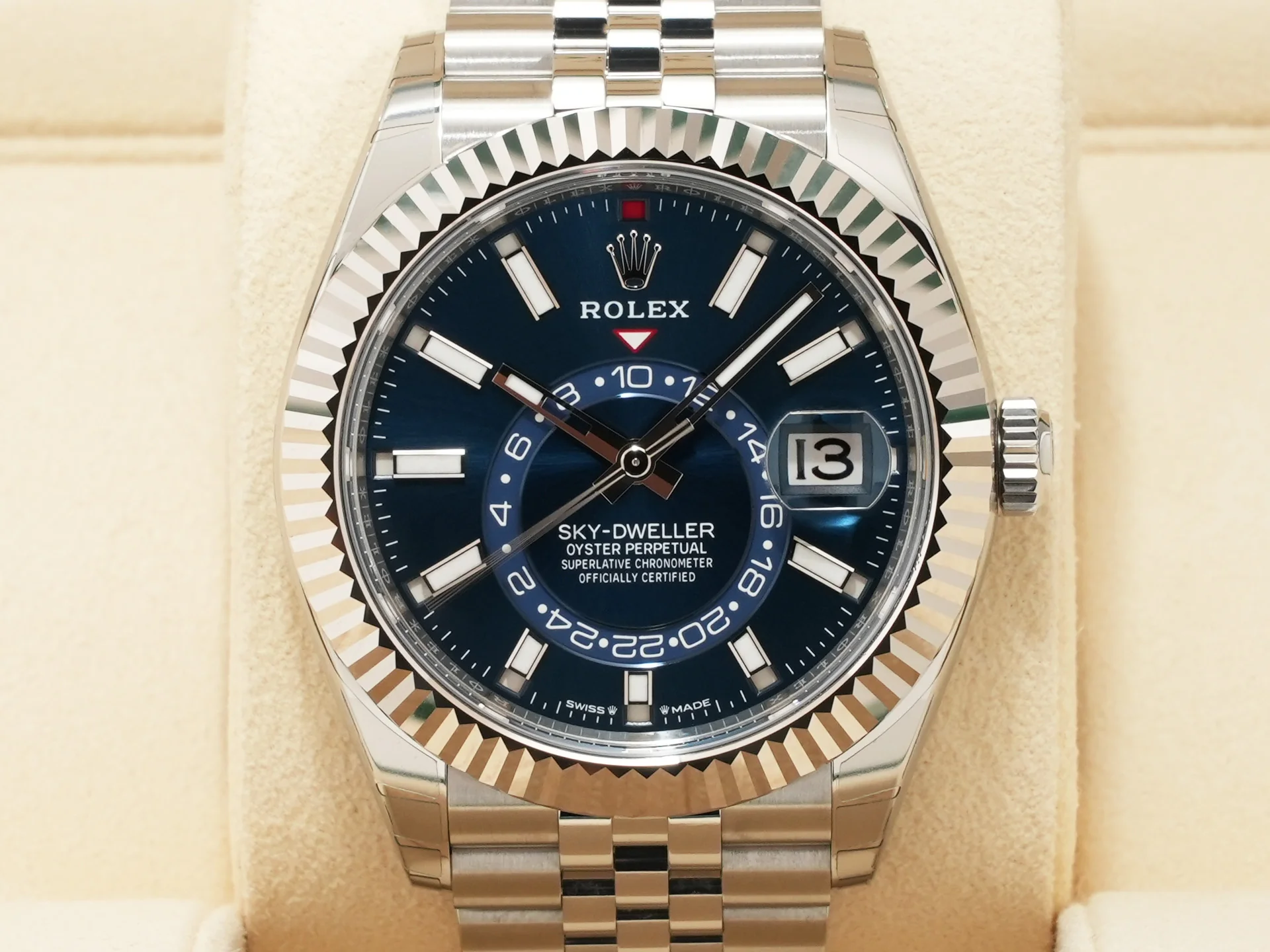 ロレックス スカイドゥエラー Ref.336934 ステンレススチール/ホワイトゴールド ブルー文字盤 ジュビリーブレスレット - Image 2