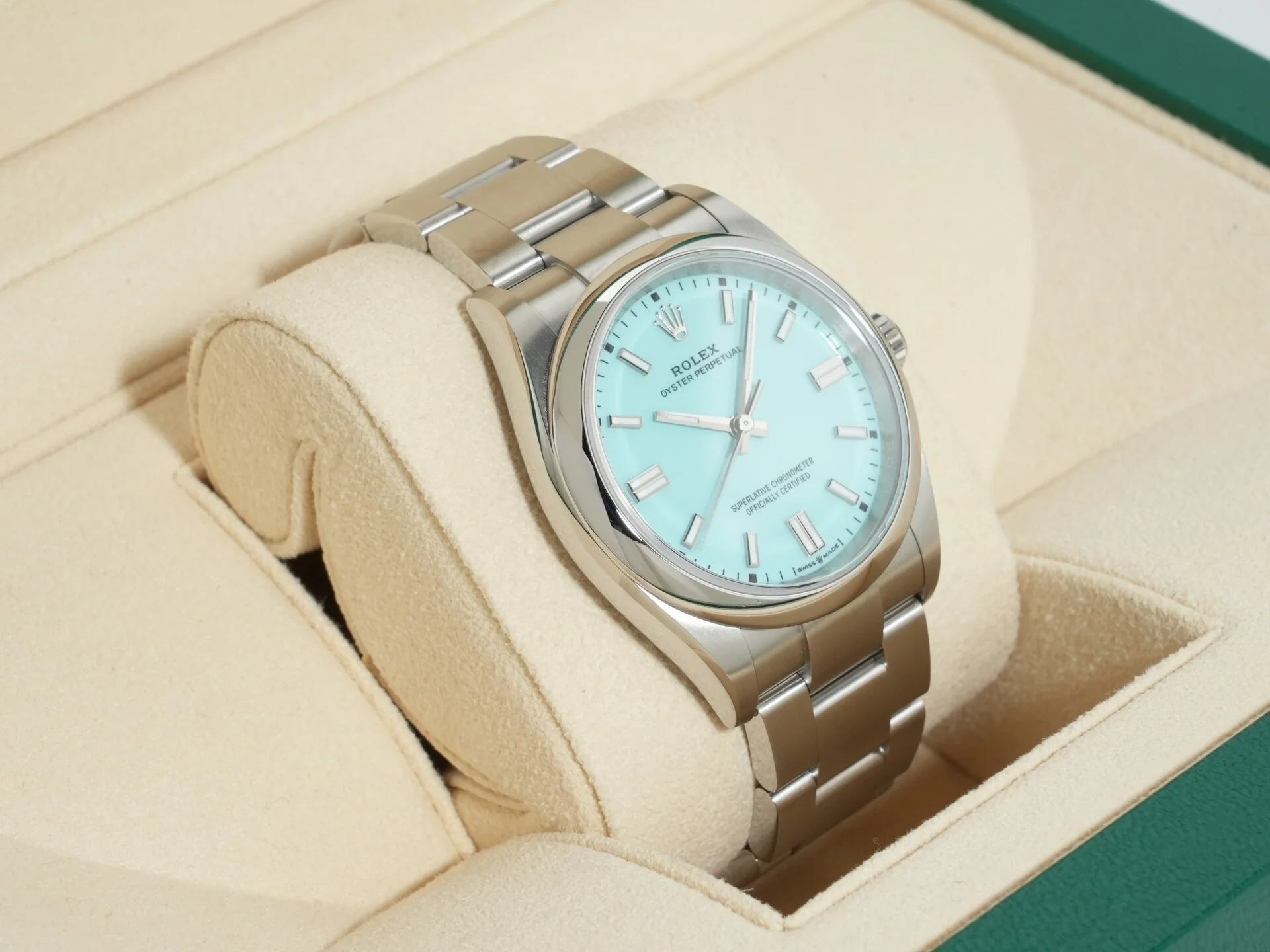 ロレックス オイスターパーペチュアル36 Ref.126000 ステンレススチール ターコイズ文字盤 - Image 5