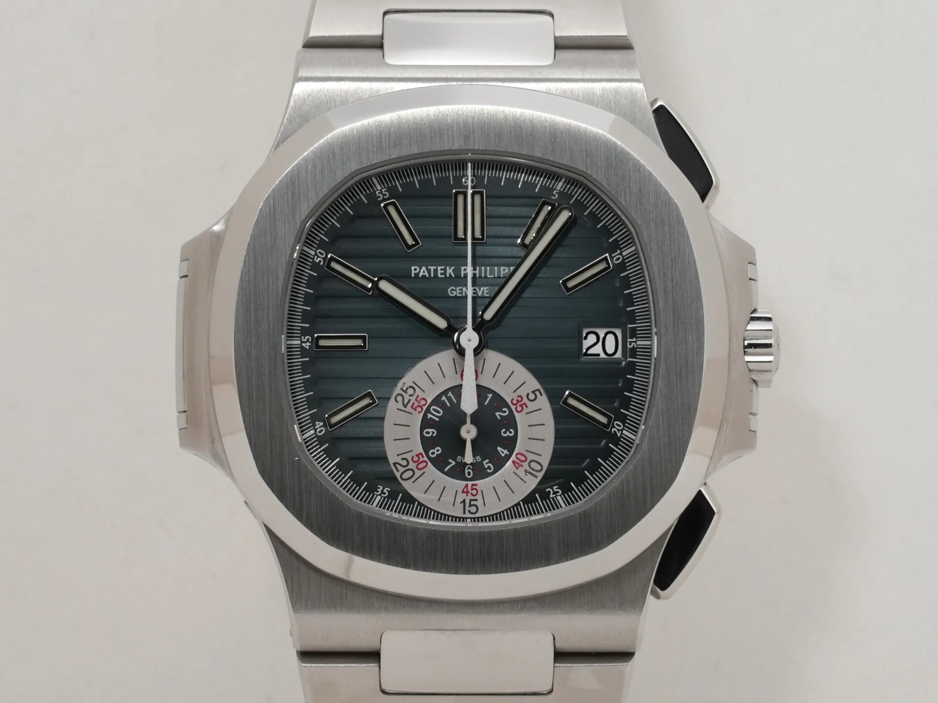 パテックフィリップ ノーチラス クロノグラフ Ref.5980/1A-001 ステンレススチール ブルー文字盤 - Image 2