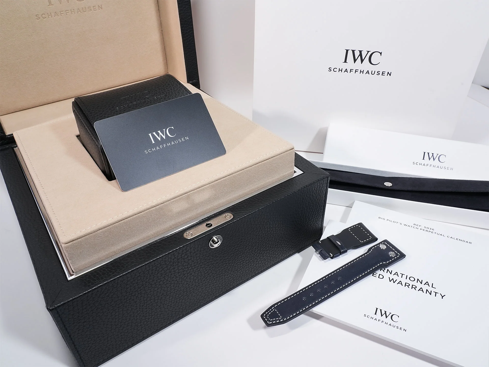 IWC ビッグ パイロットウォッチ パーペチュアルカレンダー Ref.IW503605 ステンレススチール ブルー文字盤 美品 o8rsojxm - Image 13