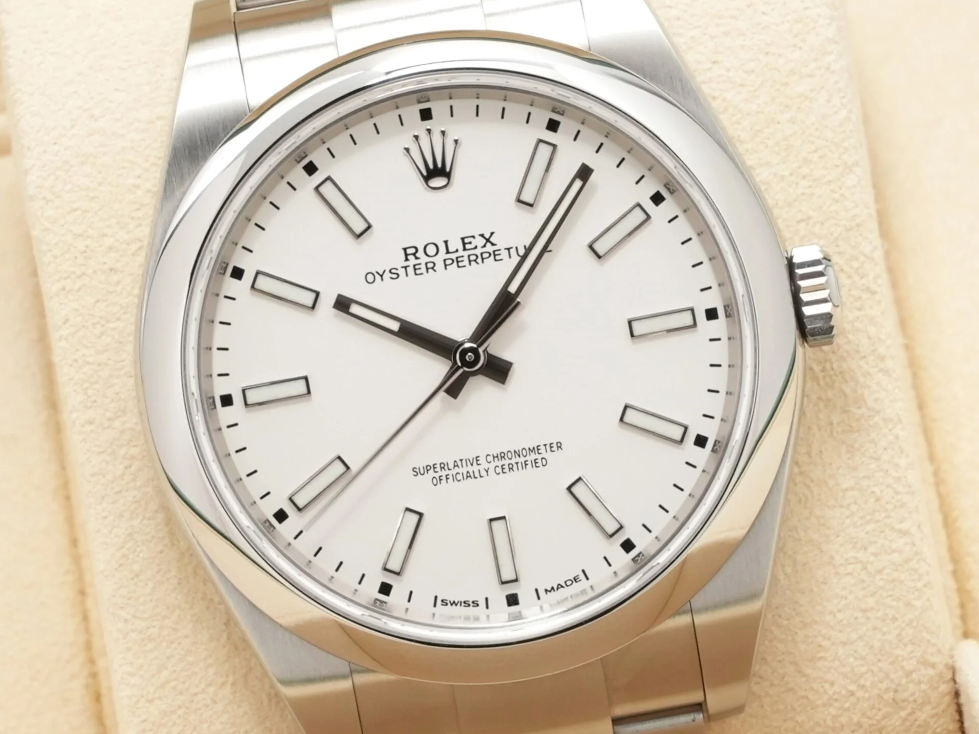 ロレックス オイスターパーペチュアル39 Ref.114300 ステンレススチール ホワイト文字盤 - Image 3