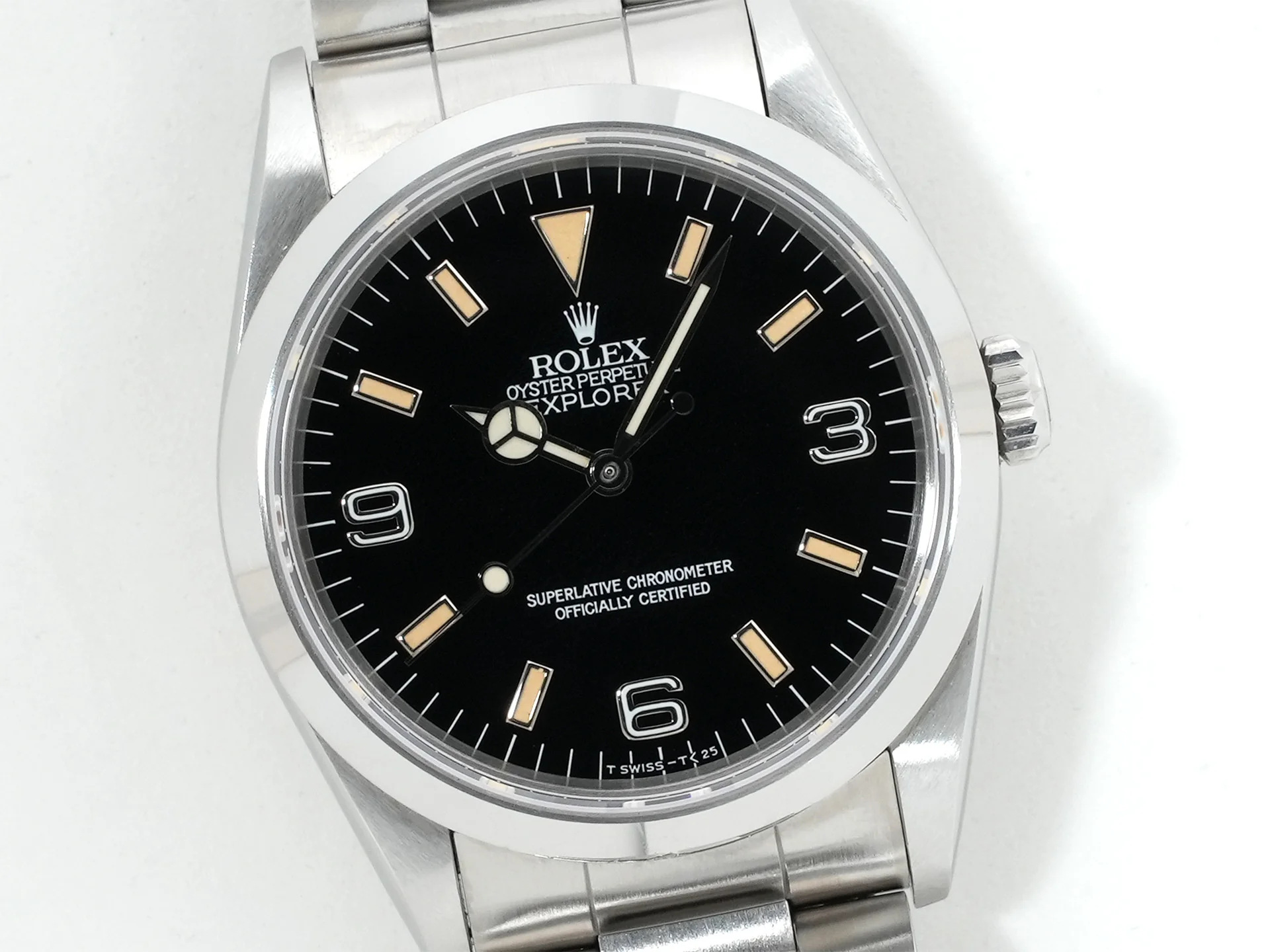 ロレックス エクスプローラーI Ref.14270 ステンレススチール ブラック文字盤 オイスターブレスレット 中古 oc3egh3q - Image 3