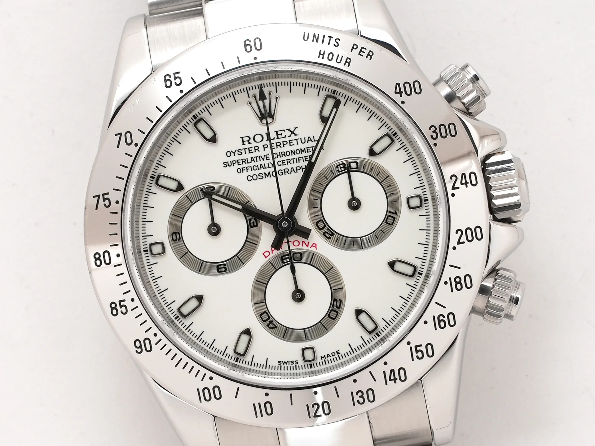 ロレックス デイトナ Ref.116520 ステンレススチール ホワイト文字盤 中古 oeoj26m7 - Image 3