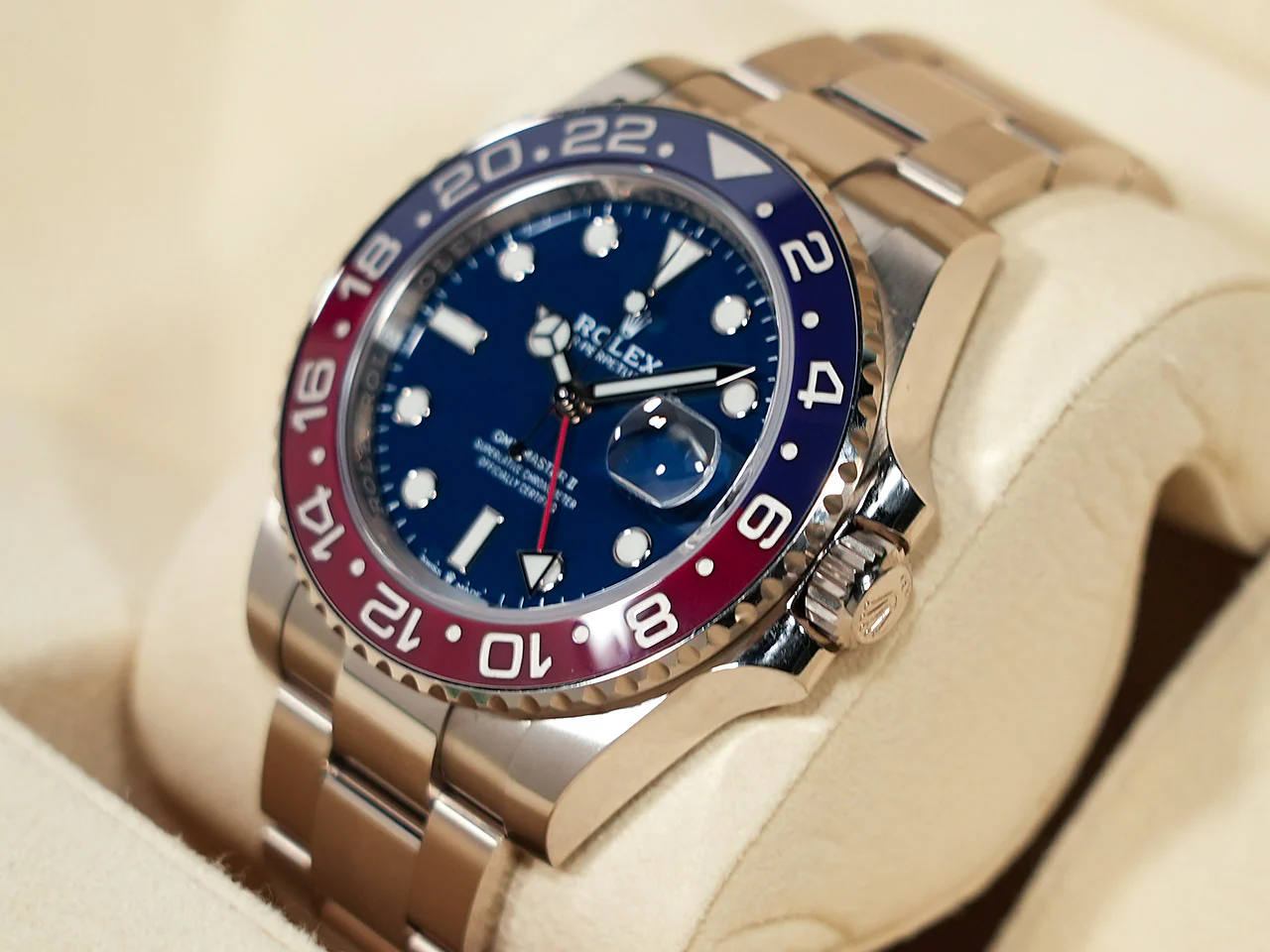 ロレックス GMTマスターII Ref.126719BLRO ホワイトゴールド ミッドナイトブルー文字盤 オイスターブレスレット オイスターブレスレット - Image 4