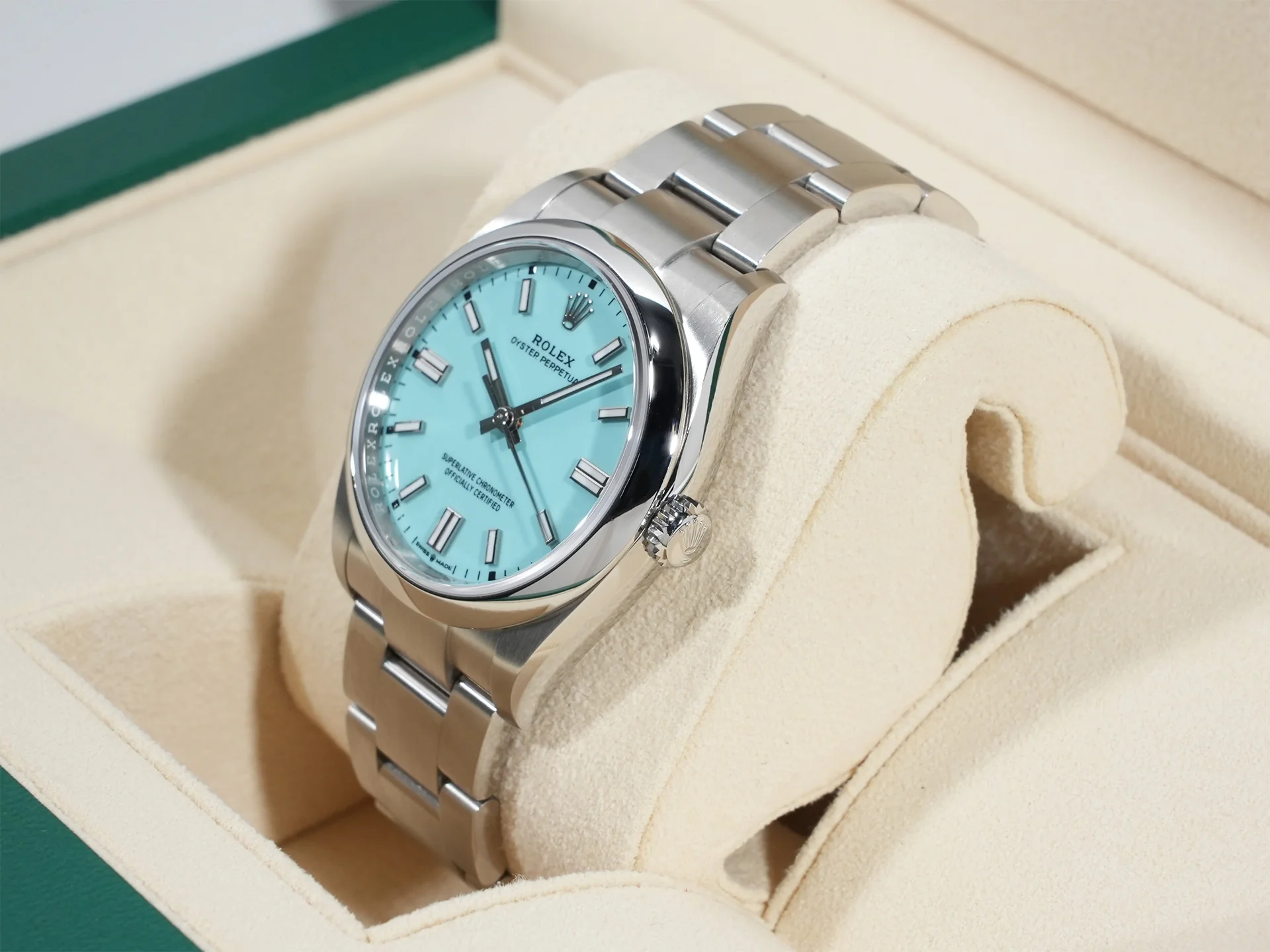 ロレックス オイスターパーペチュアル36 Ref.126000 ステンレススチール ターコイズ文字盤 - Image 4