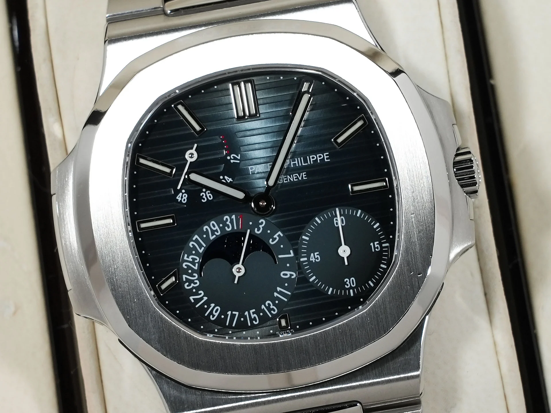 パテックフィリップ ノーチラス プチコンプリケーション Ref.5712/1A-001 ステンレススチール ブルー文字盤 - Image 3