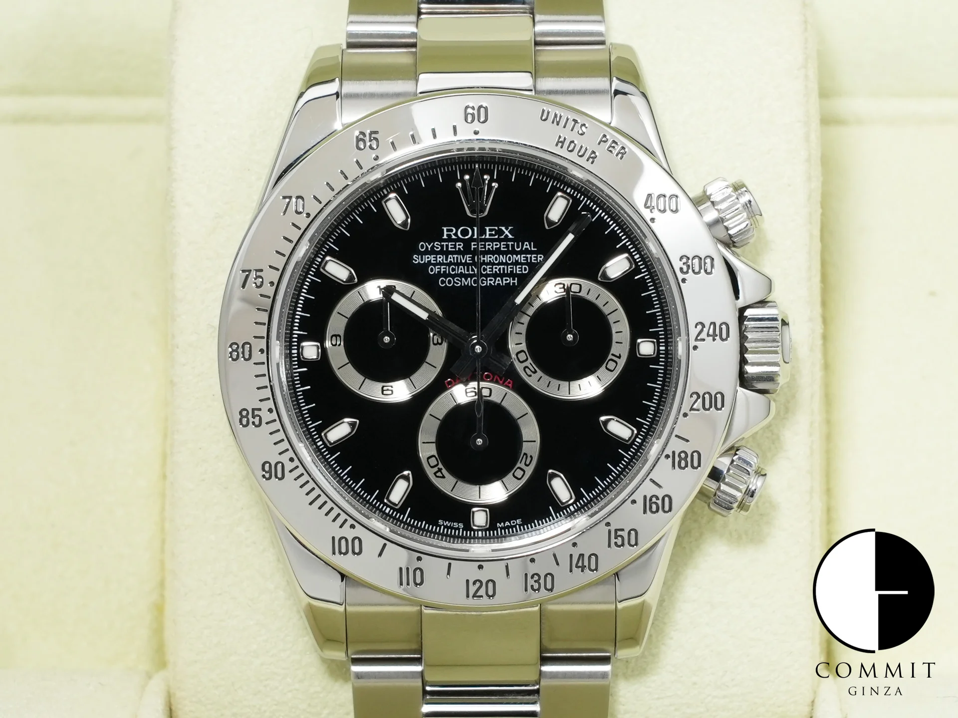 ロレックス デイトナ Ref.116520 ステンレススチール ブラック文字盤 中古 ox56yaf6