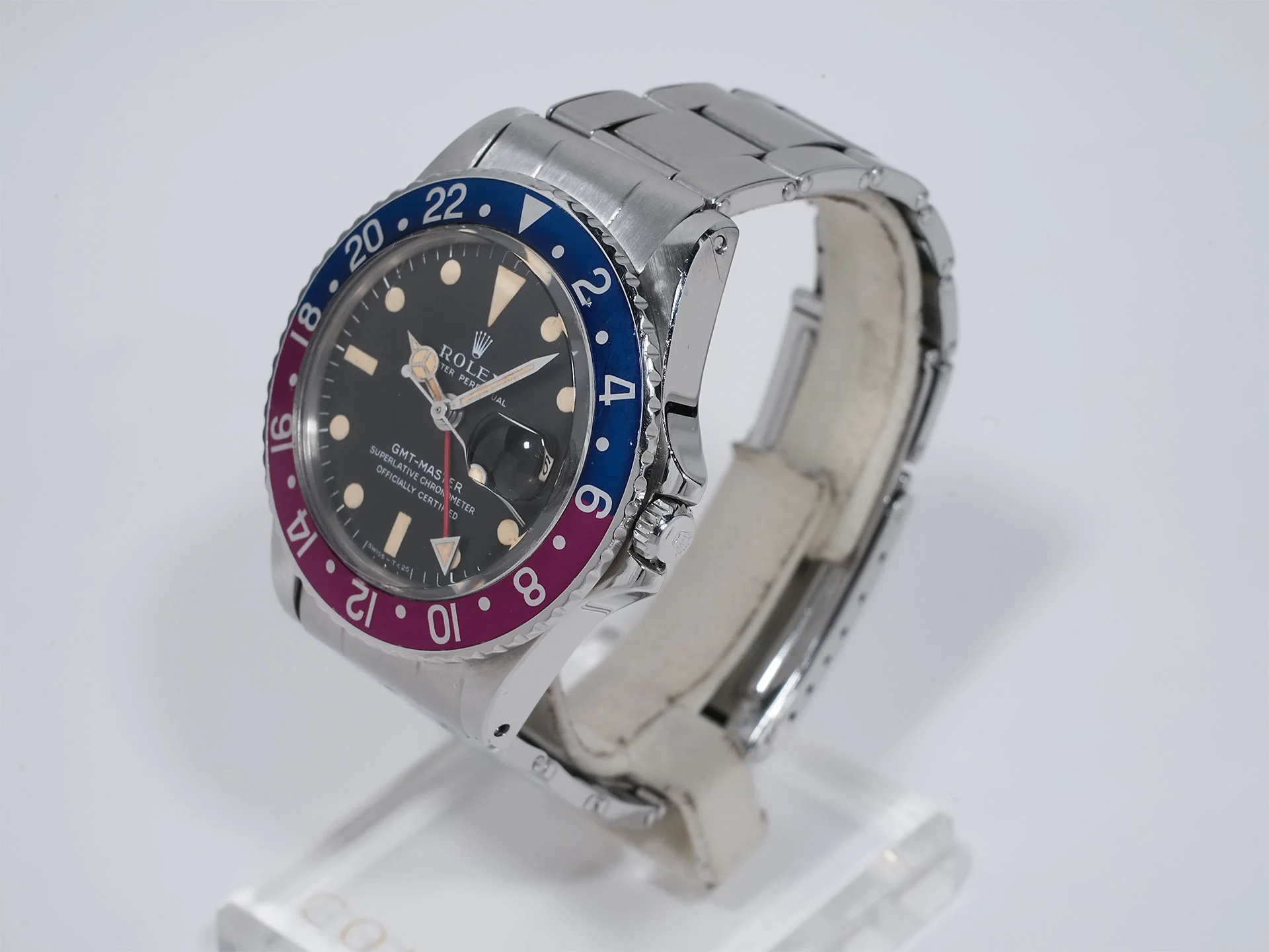 ロレックス GMTマスター Ref.1675 ステンレススチール ブラック文字盤 オイスターブレスレット - Image 4