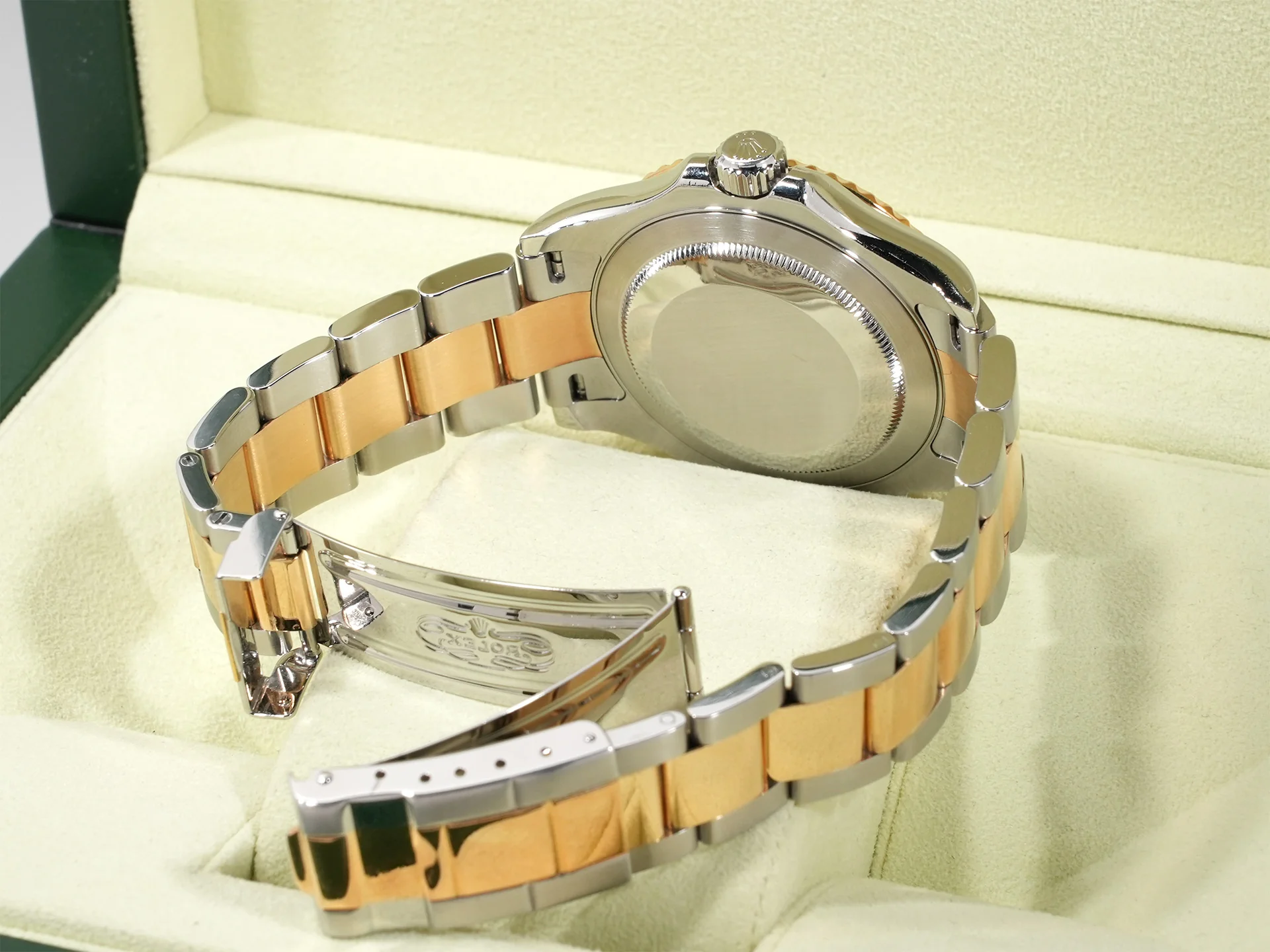 ロレックス ヨットマスター40 Ref.16623NGR ステンレススチール/イエローゴールド ホワイトシェルxルビー文字盤 - Image 8