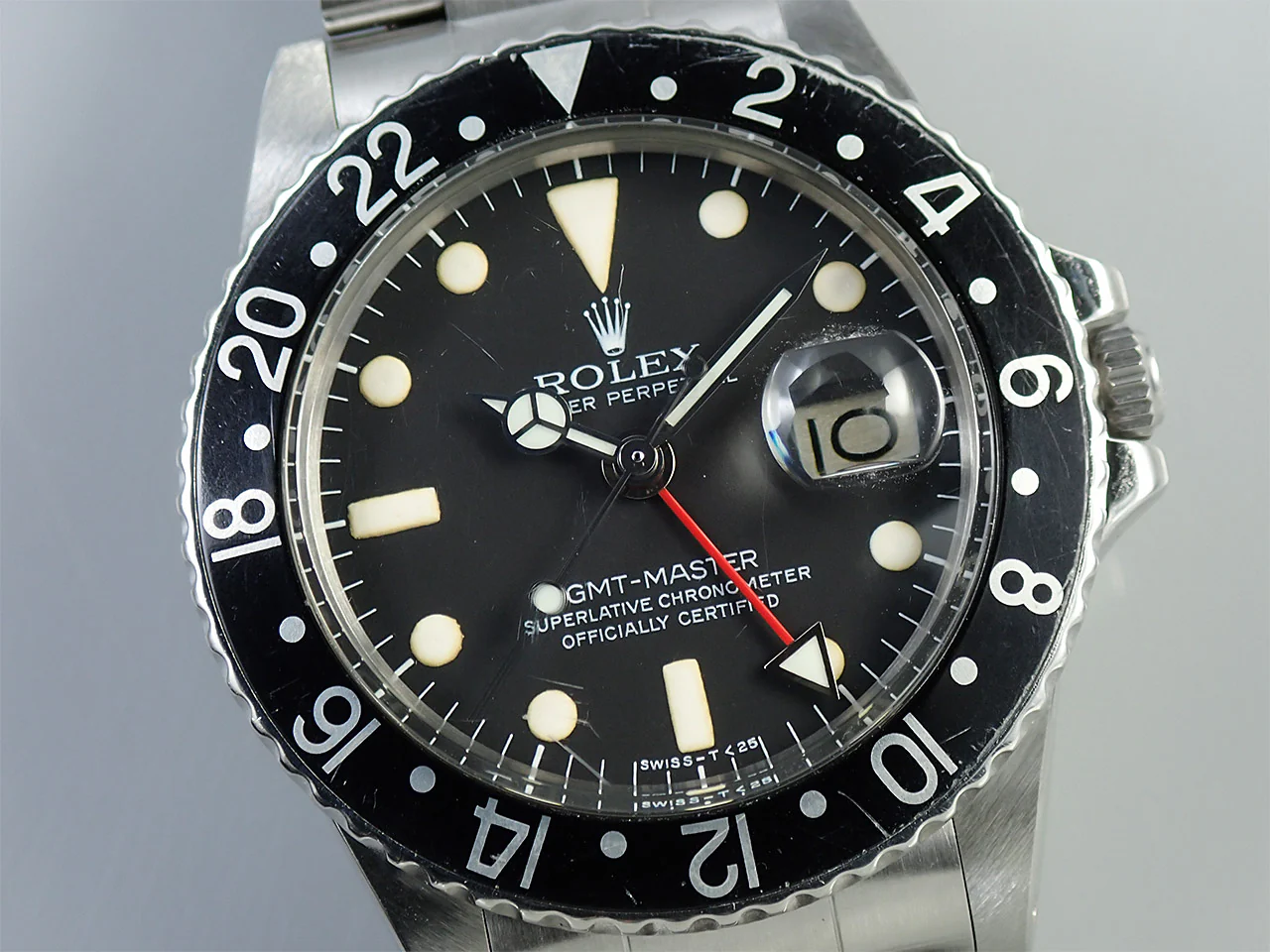 ロレックス GMTマスター Ref.1675 ステンレススチール ブラック文字盤 オイスターブレスレット 中古 P3X67684 - Image 3
