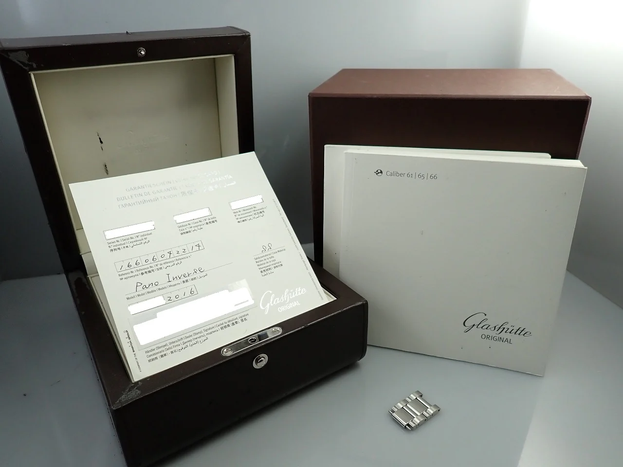 グラスヒュッテオリジナル パノインバース Ref.1-66-06-04-22-14 シルバー文字盤 美品 P9JAFMRW - Image 8