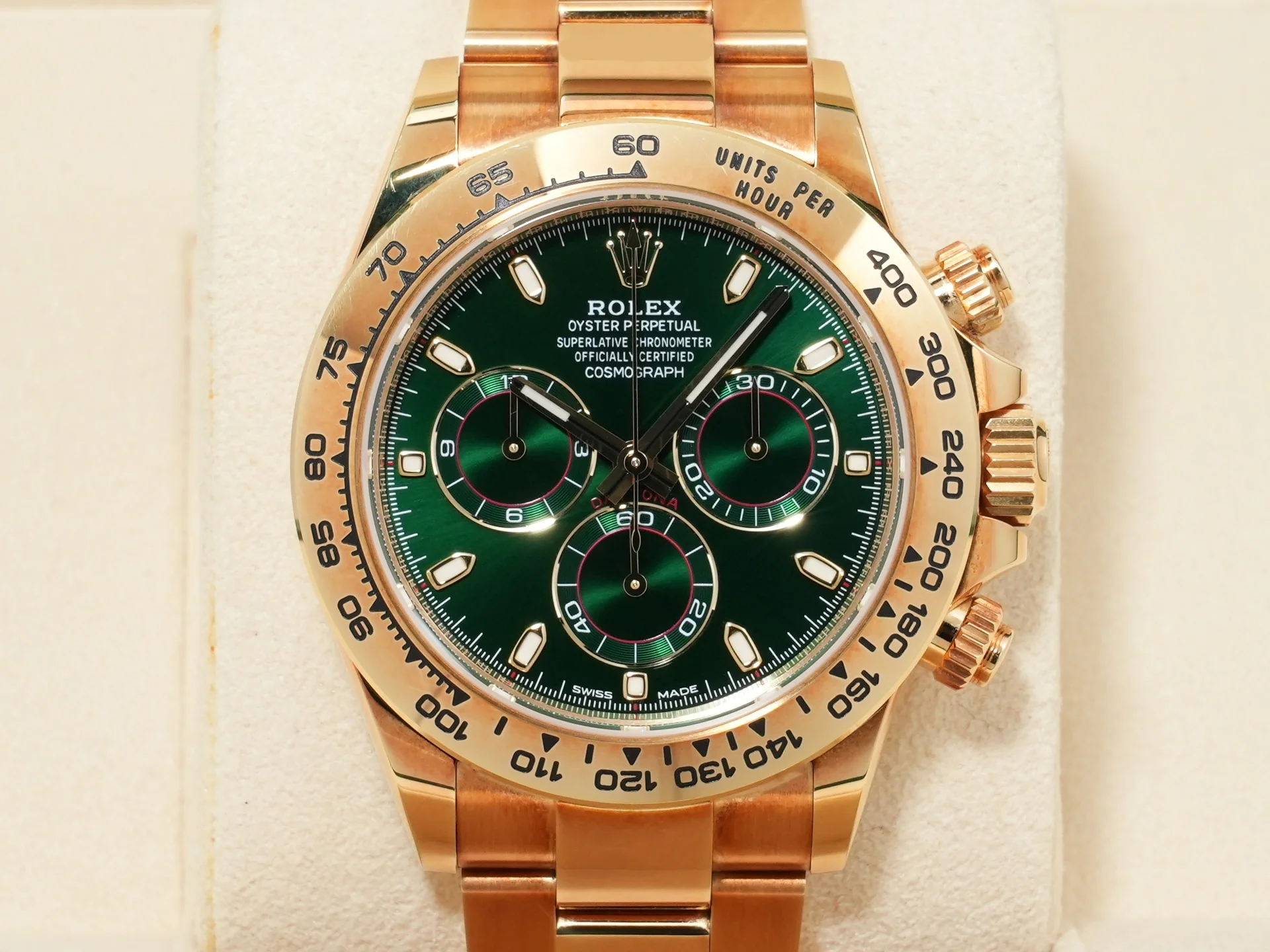 ロレックス デイトナ Ref.116508 イエローゴールド グリーン文字盤 中古 padbiess - Image 2