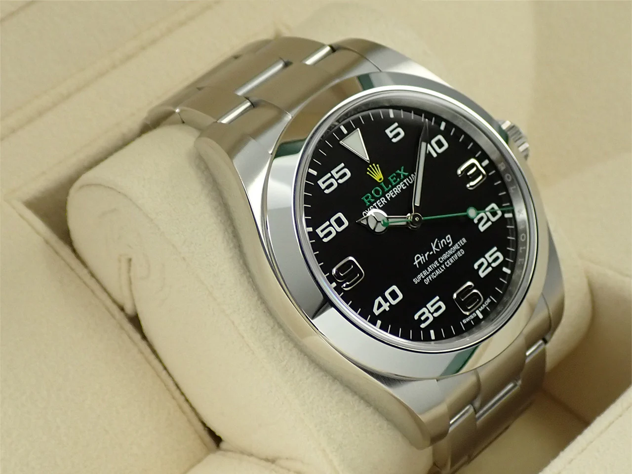 ロレックス エアキング Ref.116900 ステンレススチール ブラック文字盤 - Image 4