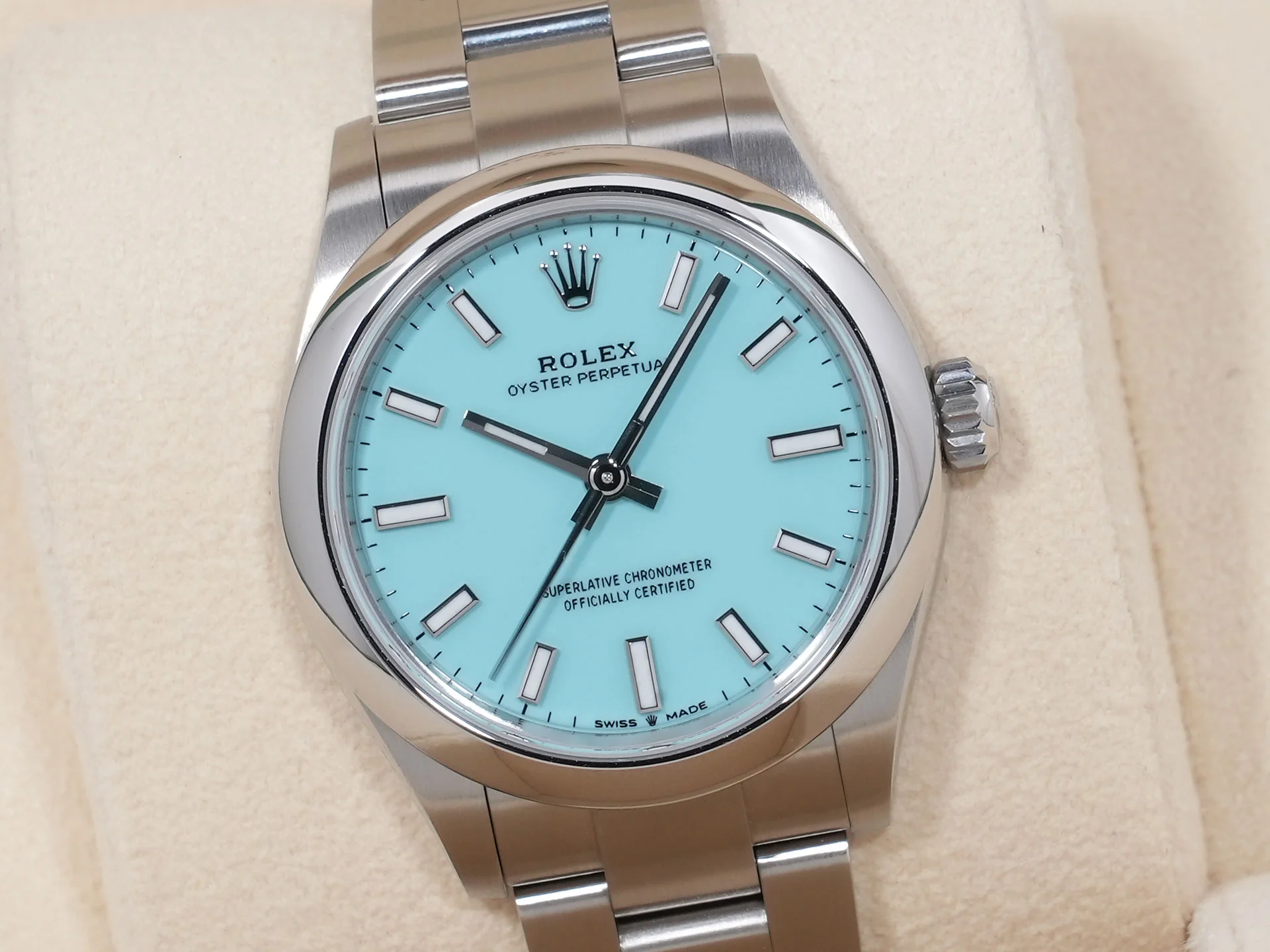 ロレックス オイスターパーペチュアル31 Ref.277200 ステンレススチール ターコイズ文字盤 - Image 3