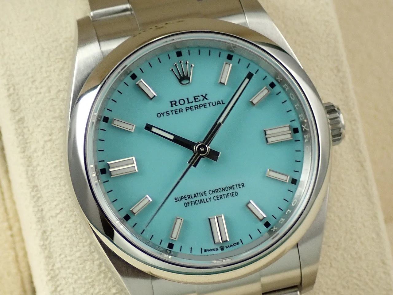 ロレックス オイスターパーペチュアル36 Ref.126000 ステンレススチール ターコイズ文字盤 - Image 3