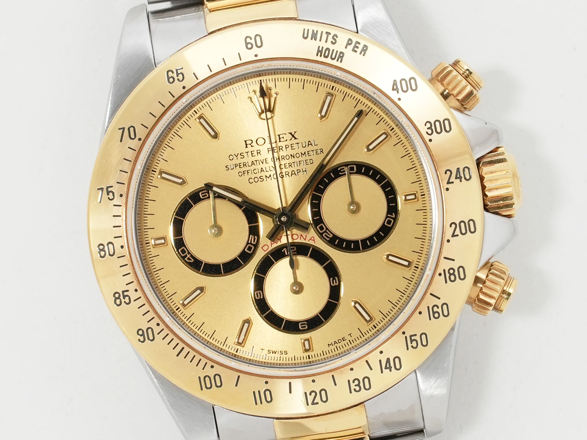 ロレックス デイトナ エルプリメロ Ref.16523 ステンレススチール/イエローゴールド シャンパン文字盤 中古 pwu4e8jg - Image 3