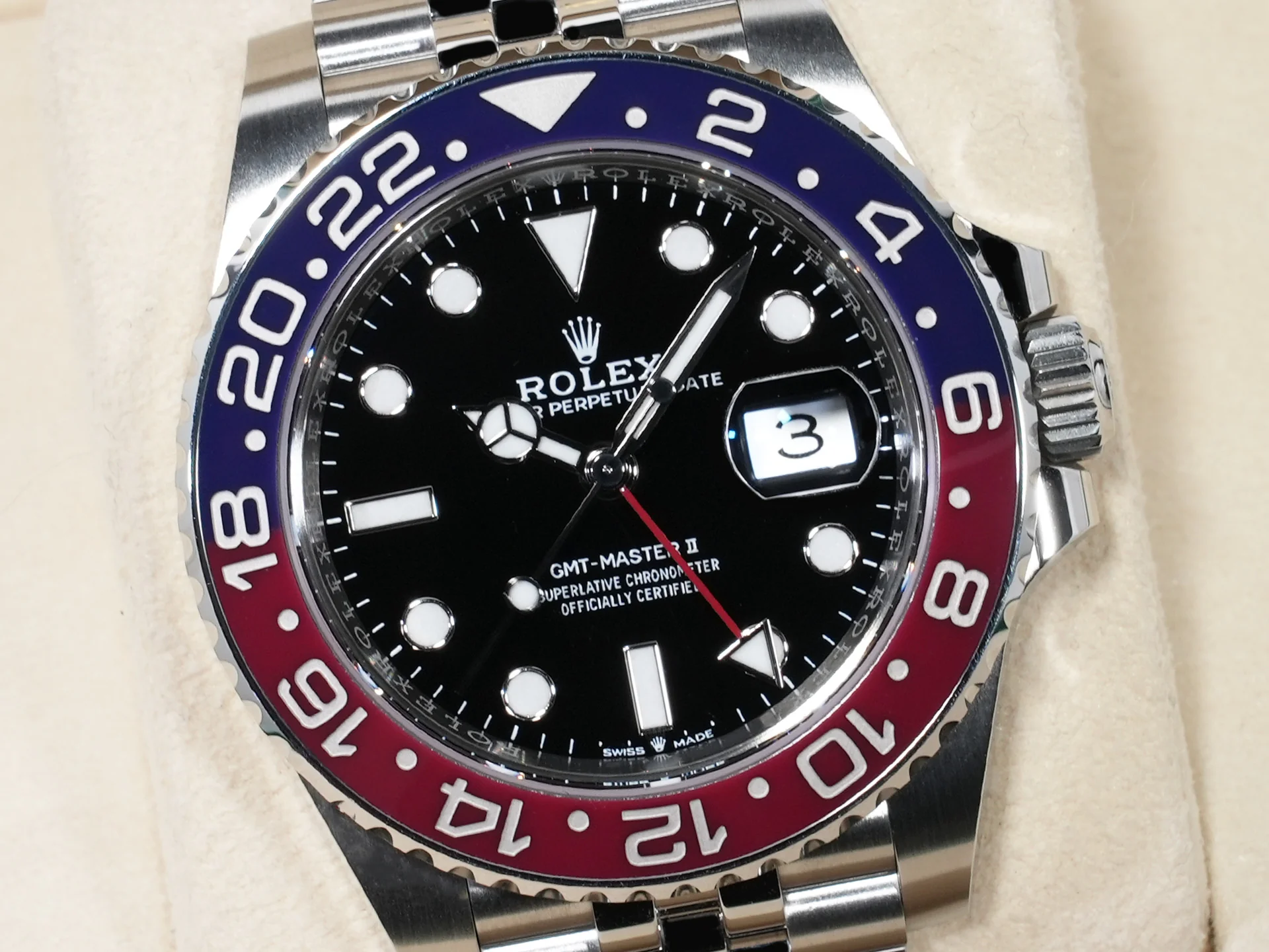 ロレックス GMTマスターII Ref.126710BLRO ステンレススチール ブラック文字盤 ジュビリーブレスレット 美中古 px2bgn3m - Image 3