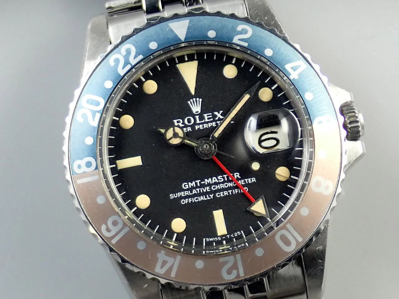ロレックス GMTマスター Ref.1675 ステンレススチール ブラック文字盤 ジュビリーブレスレット 中古 PZJJC549 - Image 3