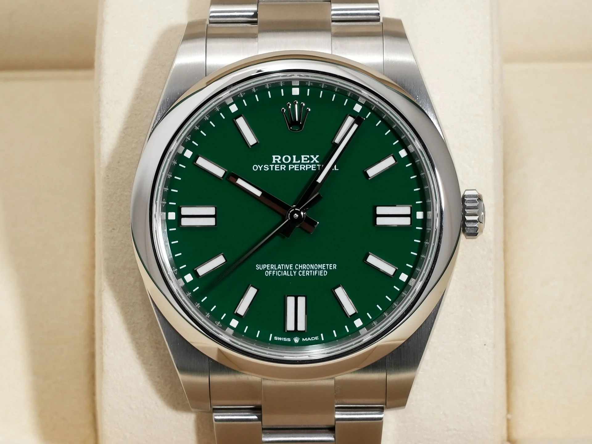 ロレックス オイスターパーペチュアル41 Ref.124300 ステンレススチール グリーン文字盤 - Image 2