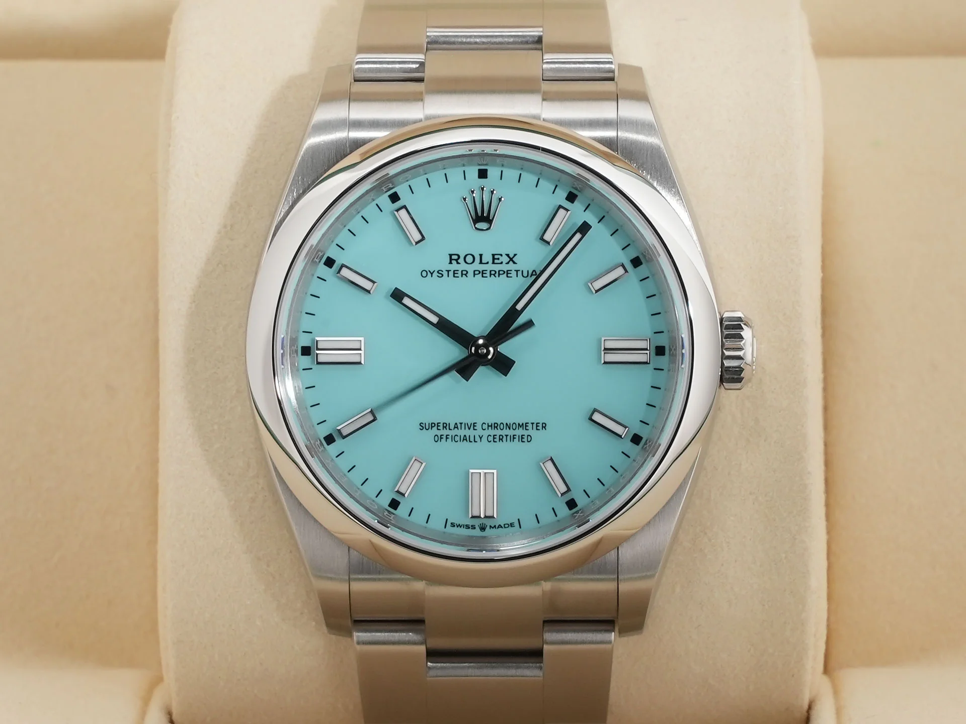 ロレックス オイスターパーペチュアル36 Ref.126000 ステンレススチール ターコイズ文字盤 - Image 2
