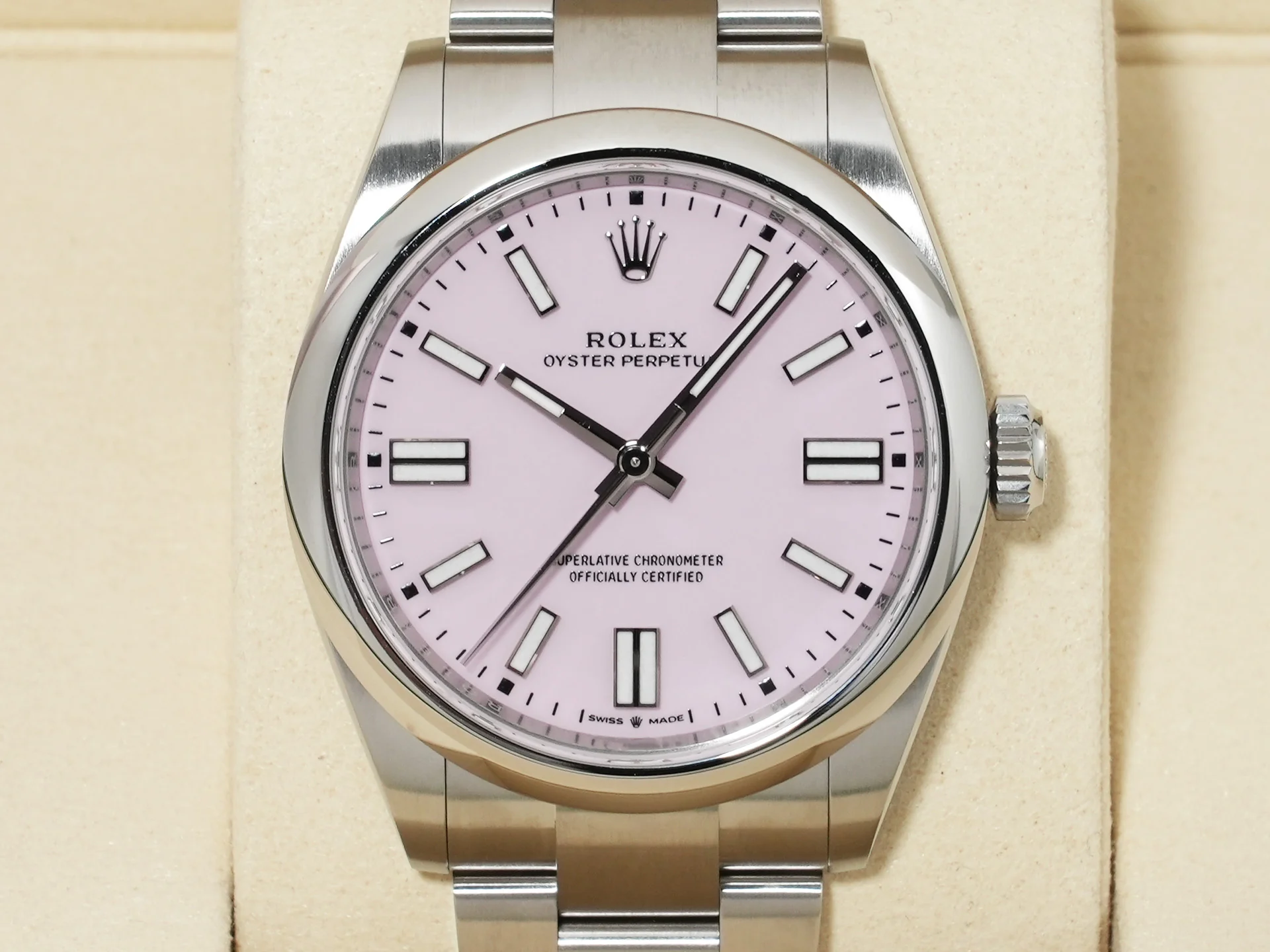 ロレックス オイスターパーペチュアル41 Ref.134300 ステンレススチール キャンディピンク文字盤 未使用 qcszynqt - Image 2
