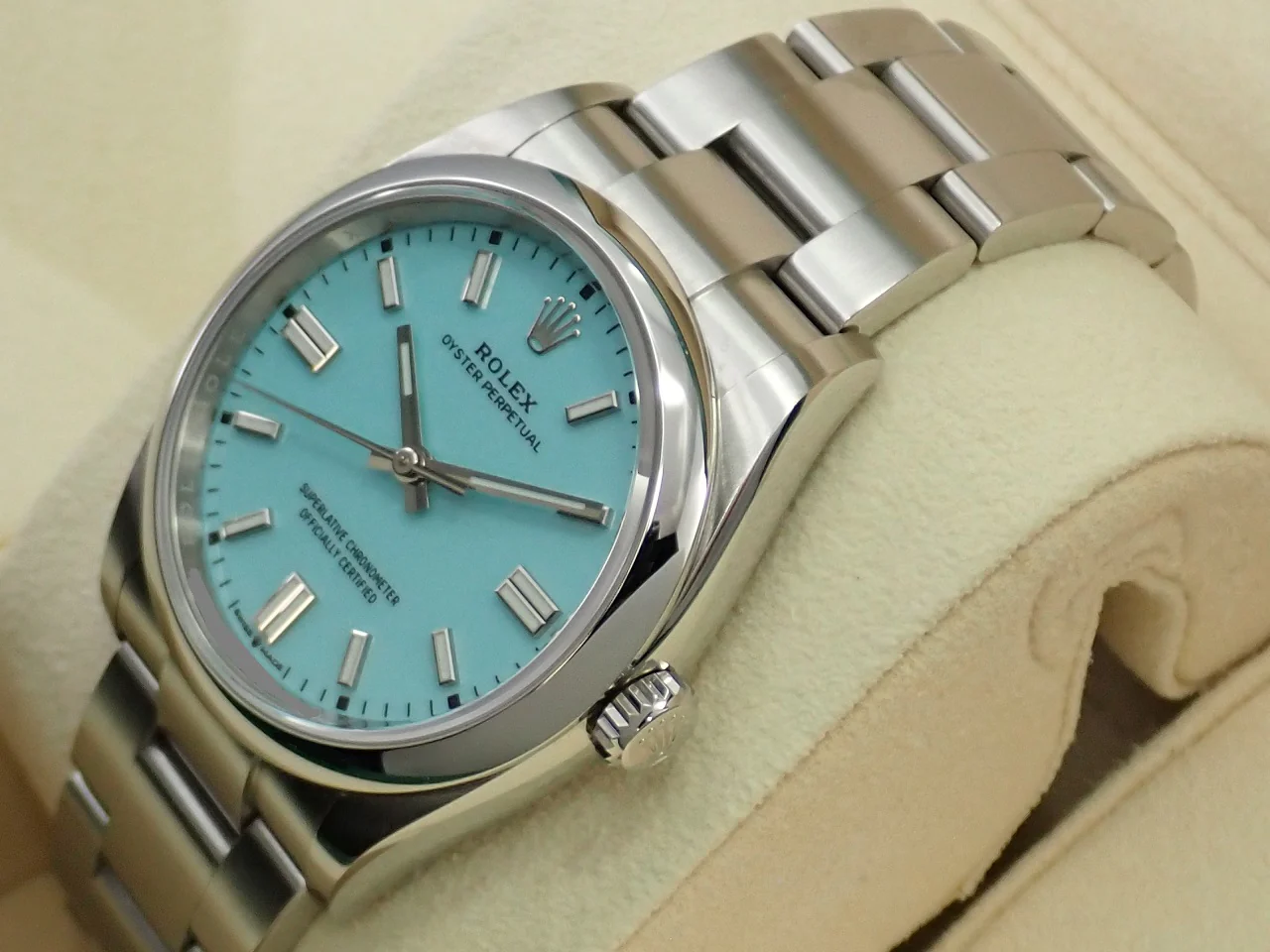 ロレックス オイスターパーペチュアル36 Ref.126000 ステンレススチール ターコイズ文字盤 - Image 4