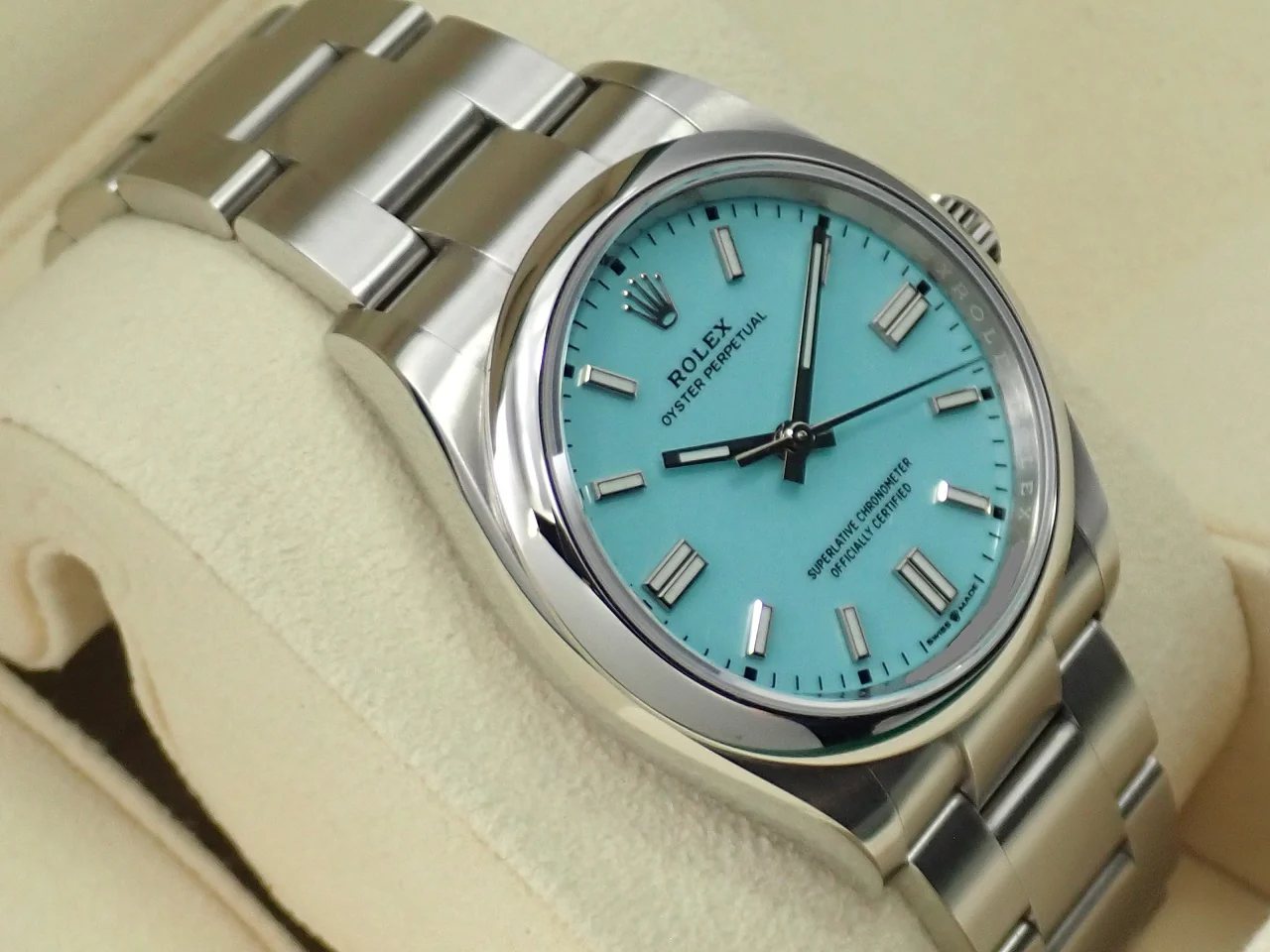 ロレックス オイスターパーペチュアル36 Ref.126000 ステンレススチール ターコイズ文字盤 - Image 5