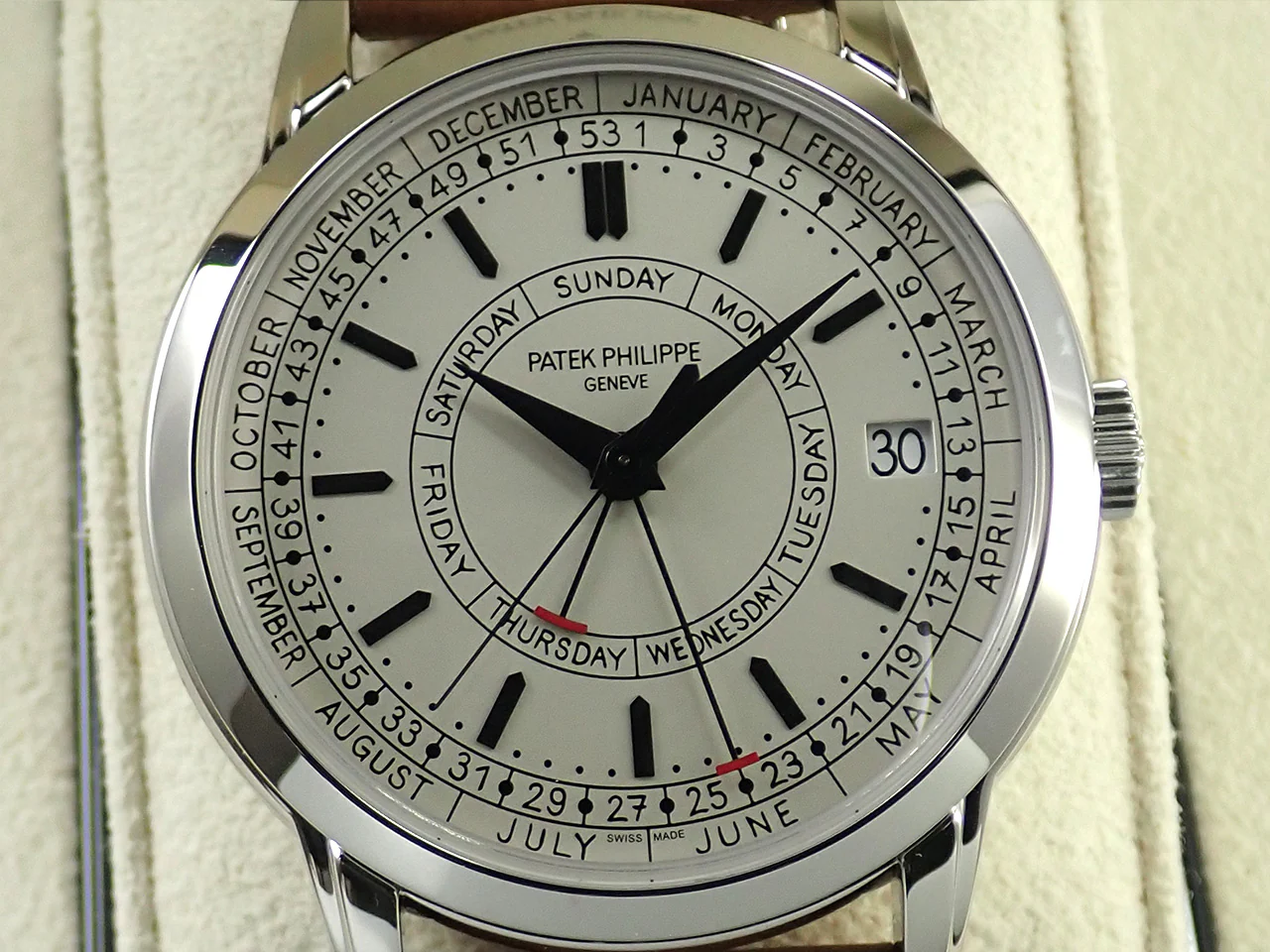 パテックフィリップ カラトラバ ウィークリーカレンダー Ref.5212A-001 ステンレススチール シルバー文字盤 - Image 3