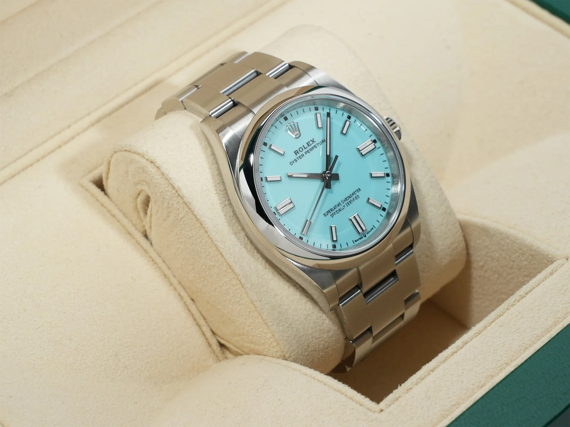 ロレックス オイスターパーペチュアル36 Ref.126000 ステンレススチール ターコイズ文字盤 - Image 5