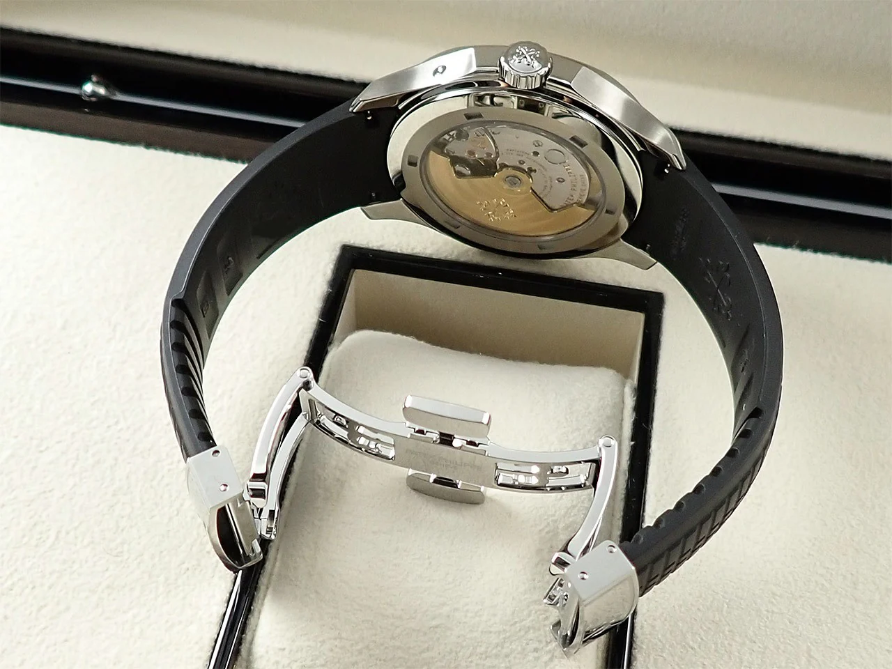 パテックフィリップ アクアノート トラベルタイム Ref.5164A-001 ステンレススチール ブラック文字盤 - Image 8