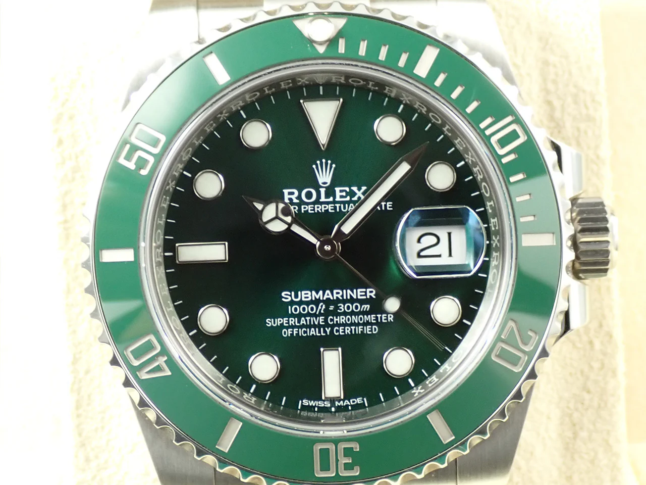 ロレックス サブマリーナー デイト Ref.116610LV ステンレススチール グリーン文字盤 - Image 3