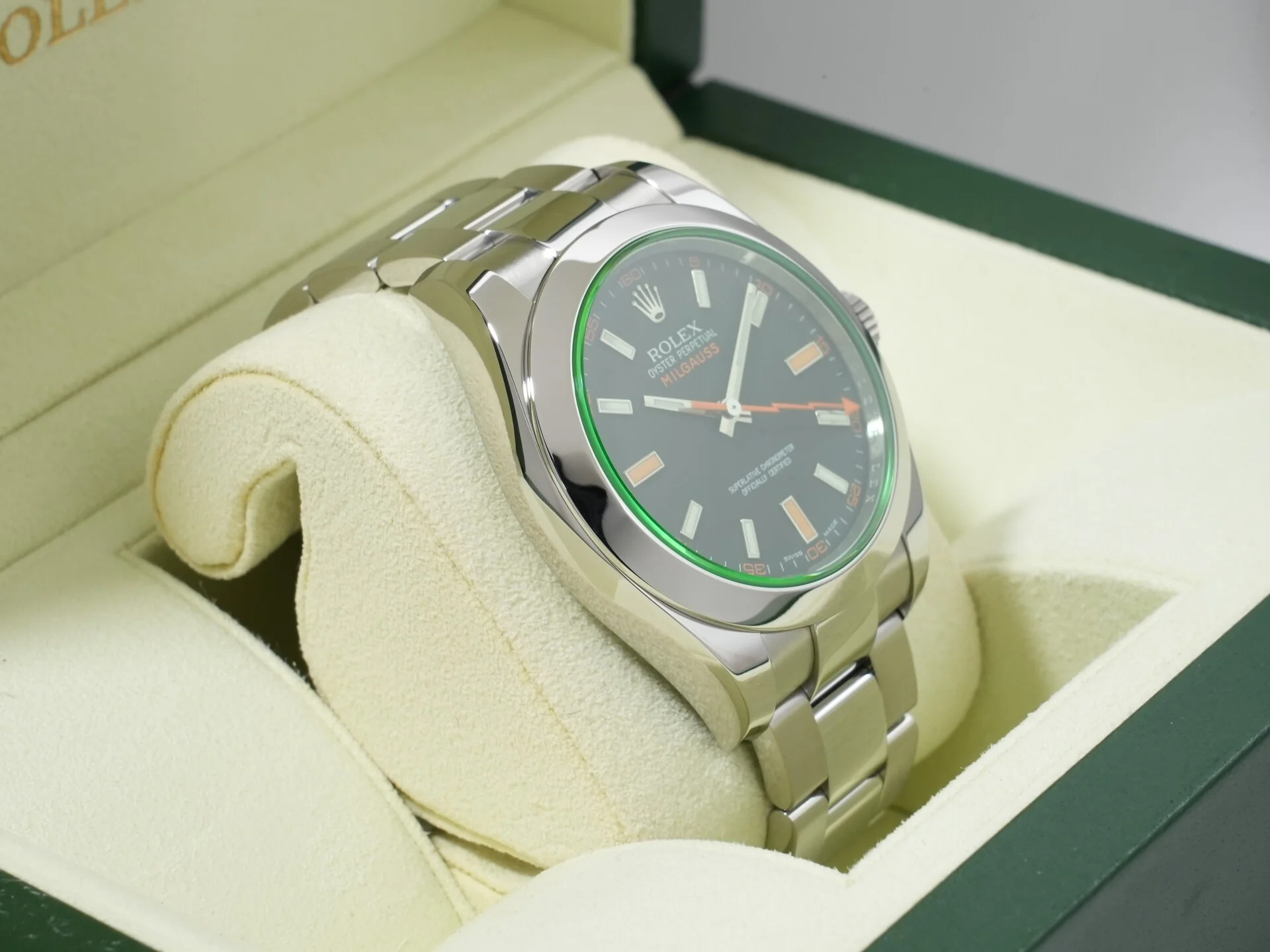 ロレックス ミルガウス Ref.116400GV ステンレススチール ブラック文字盤 美品 rf6e46pt - Image 5