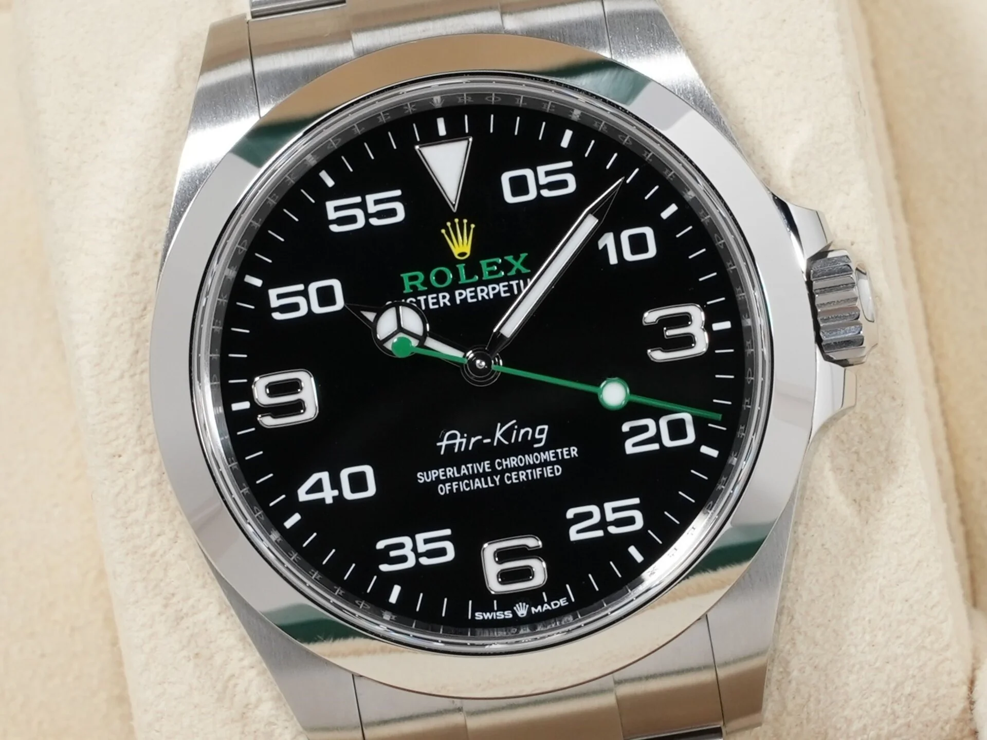ロレックス エアキング Ref.126900 ステンレススチール ブラック文字盤 - Image 3