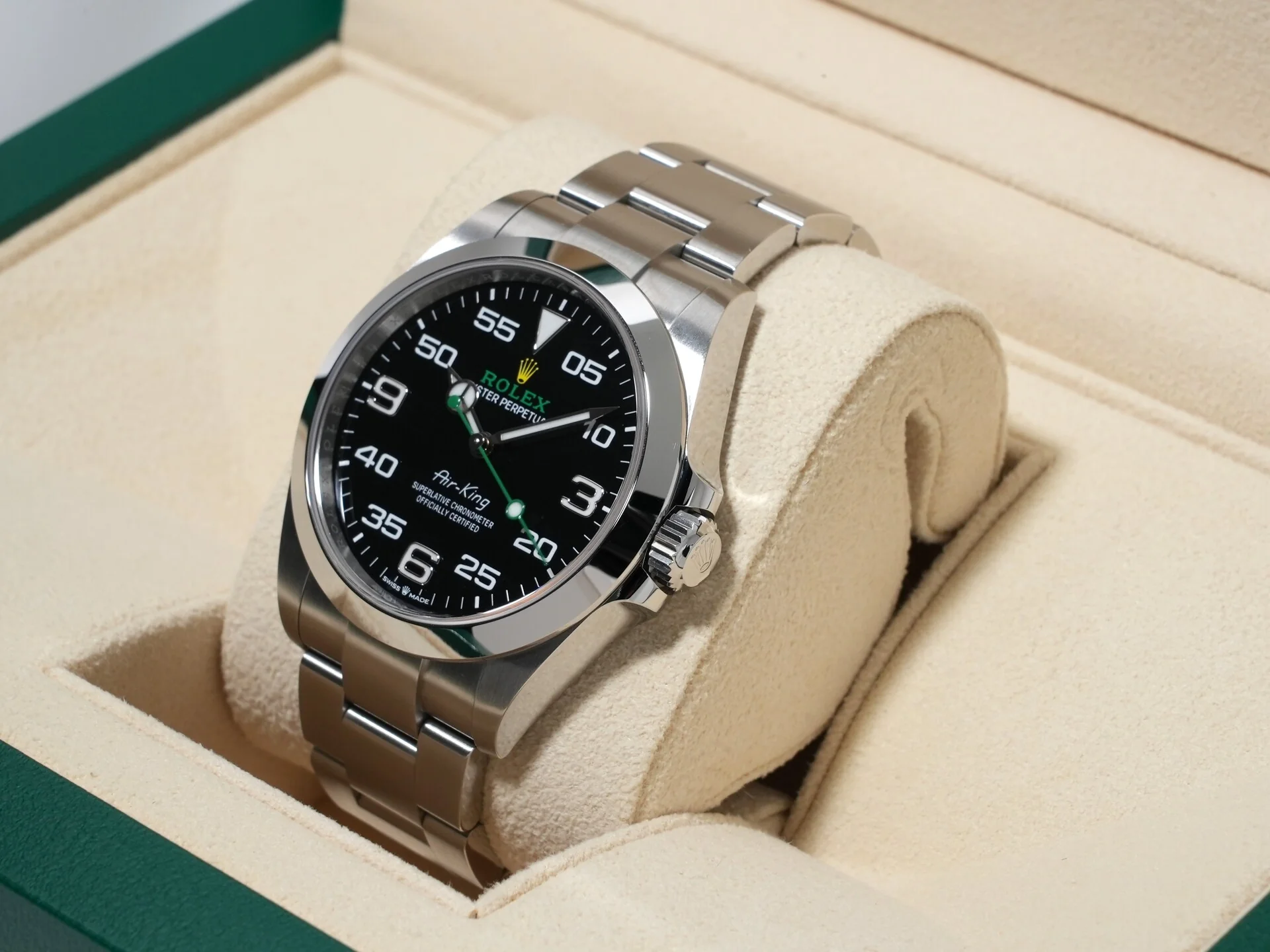 ロレックス エアキング Ref.126900 ステンレススチール ブラック文字盤 - Image 4