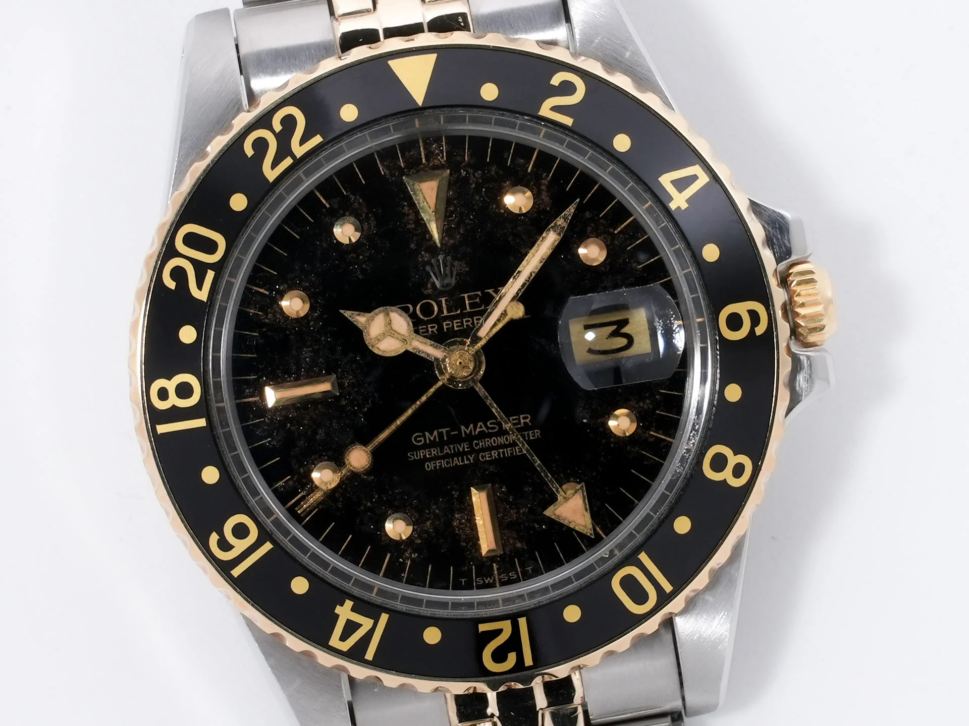 ロレックス GMTマスター Ref.1675/3 ステンレススチール/イエローゴールド ブラック文字盤 ジュビリーブレスレット - Image 3