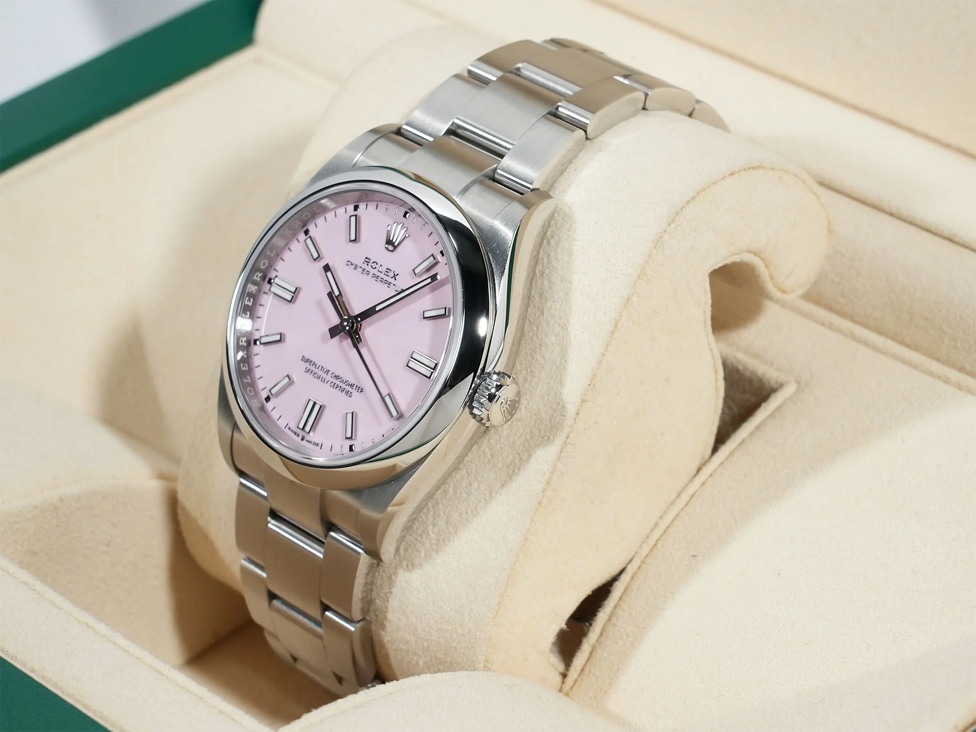 ロレックス オイスターパーペチュアル36 Ref.126000 ステンレススチール キャンディピンク文字盤 - Image 4