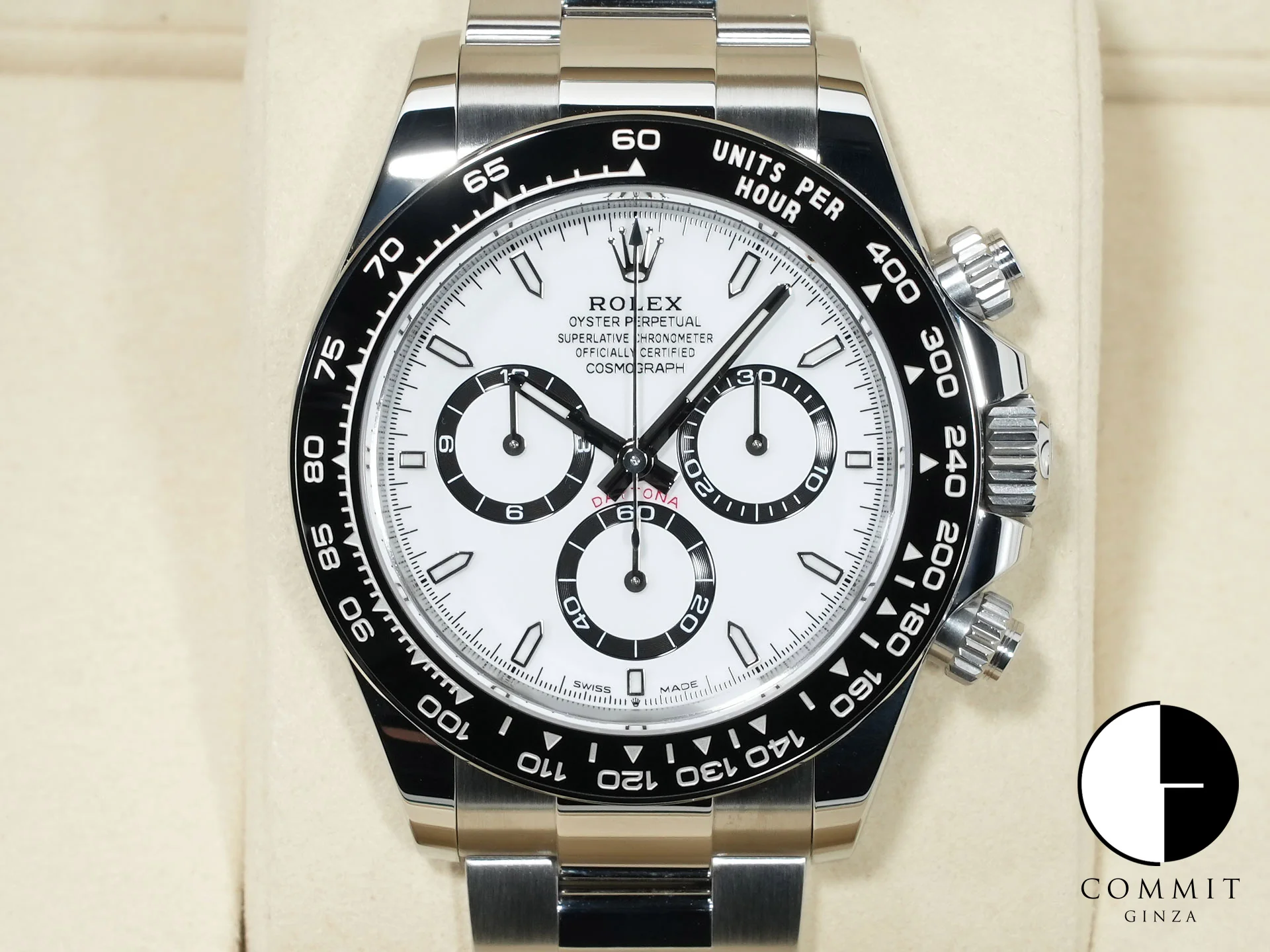 ロレックス デイトナ Ref.126500LN ステンレススチール ホワイト文字盤 未使用 rmtc54d9