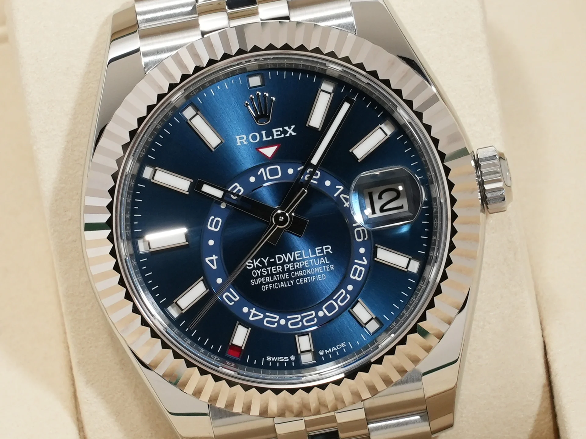 ロレックス スカイドゥエラー Ref.336934 ステンレススチール/ホワイトゴールド ブルー文字盤 ジュビリーブレスレット - Image 3