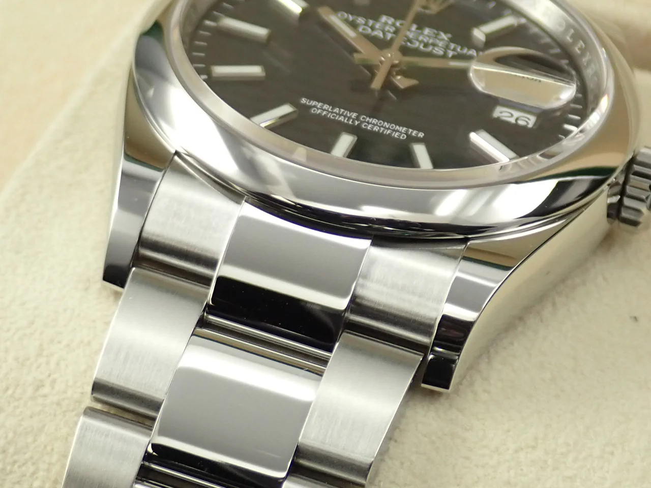 ロレックス デイトジャスト36 Ref.126200 ステンレススチール ブルー フルーテッドモチーフ文字盤 オイスターブレスレット 未使用 RP2Y2K2V - Image 6