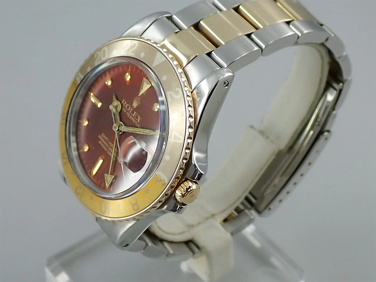 ロレックス GMTマスター Ref.16753 ステンレススチール/イエローゴールド ブラウン文字盤 オイスターブレスレット - Image 4