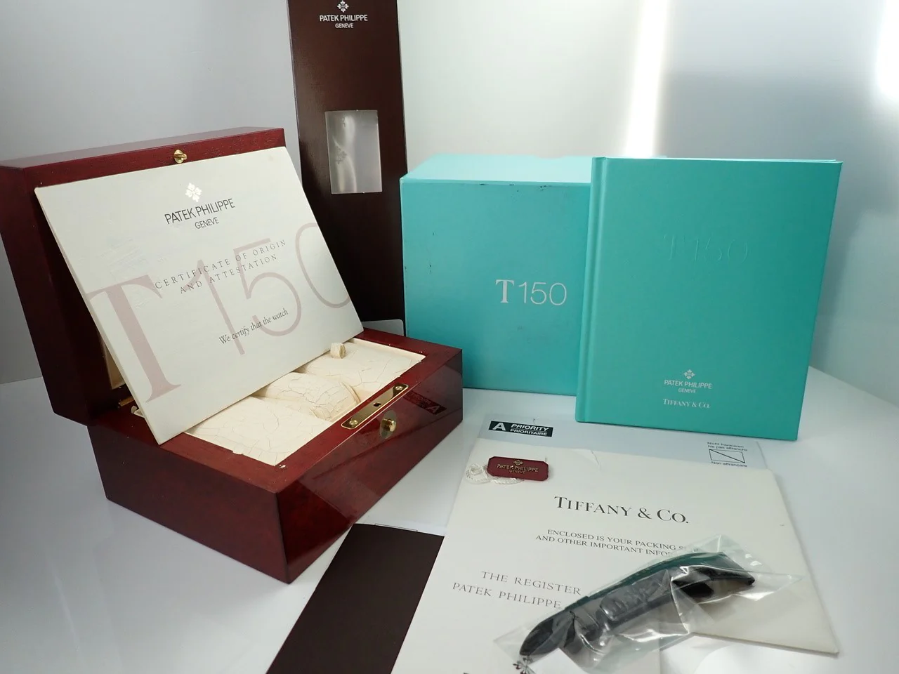 パテックフィリップ アニュアルカレンダー T150 TIFFANY&CO. Ref.5150G ホワイトゴールド シルバー文字盤 - Image 12