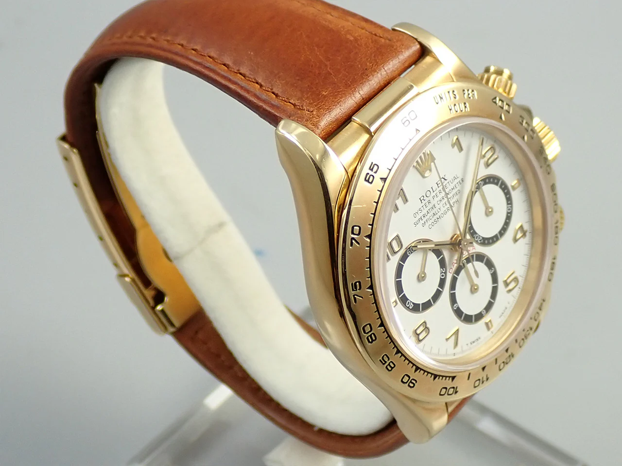 ロレックス デイトナ エルプリメロ Ref.16518 イエローゴールド ホワイト文字盤 - Image 5