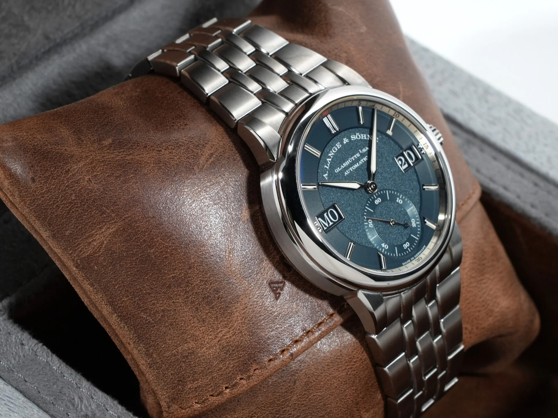 A.ランゲ&ゾーネ オデュッセウス Ref.363.179 SS ダークブルー文字盤 美中古 rs7gzxcz - Image 5