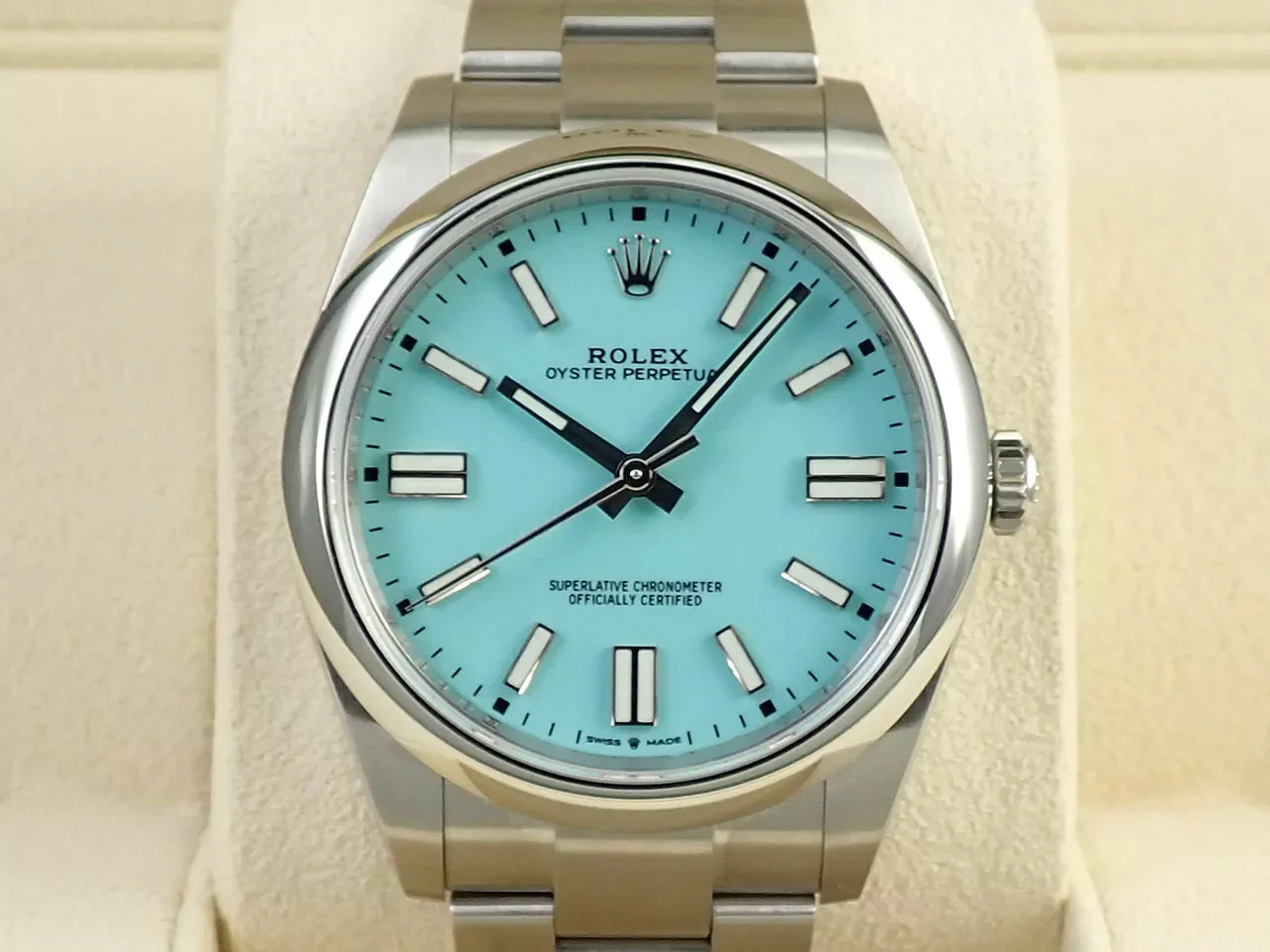 ロレックス オイスターパーペチュアル41 Ref.124300 ステンレススチール ターコイズ文字盤 - Image 2