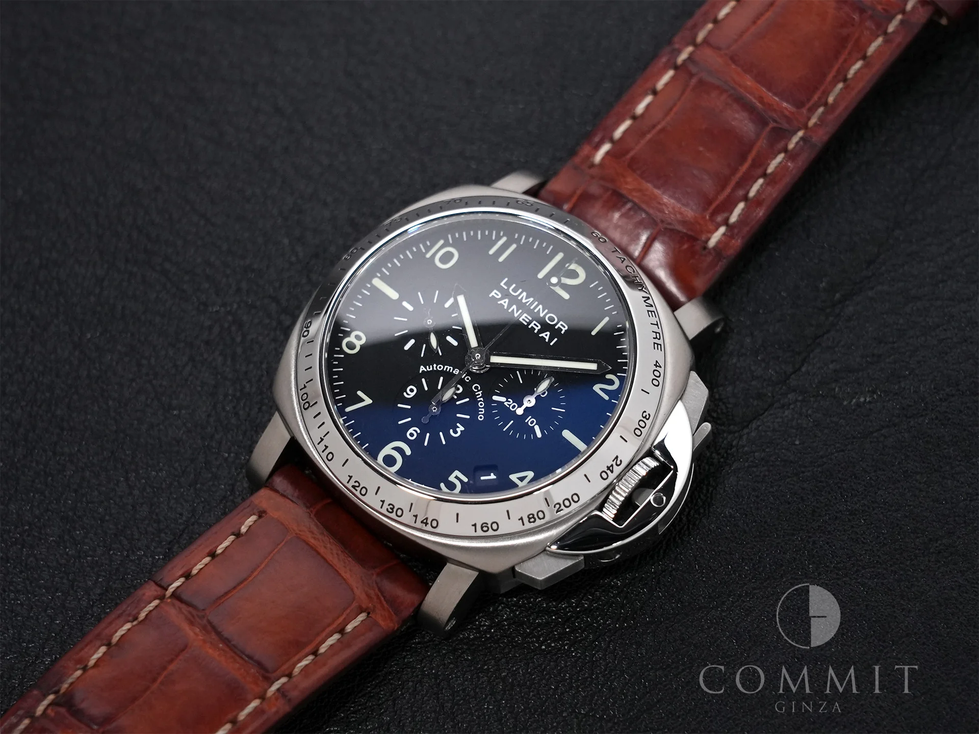 パネライ ルミノール クロノグラフ Ref.PAM00074 SS ブラック文字盤 美中古 s2awmtbb - Image 13