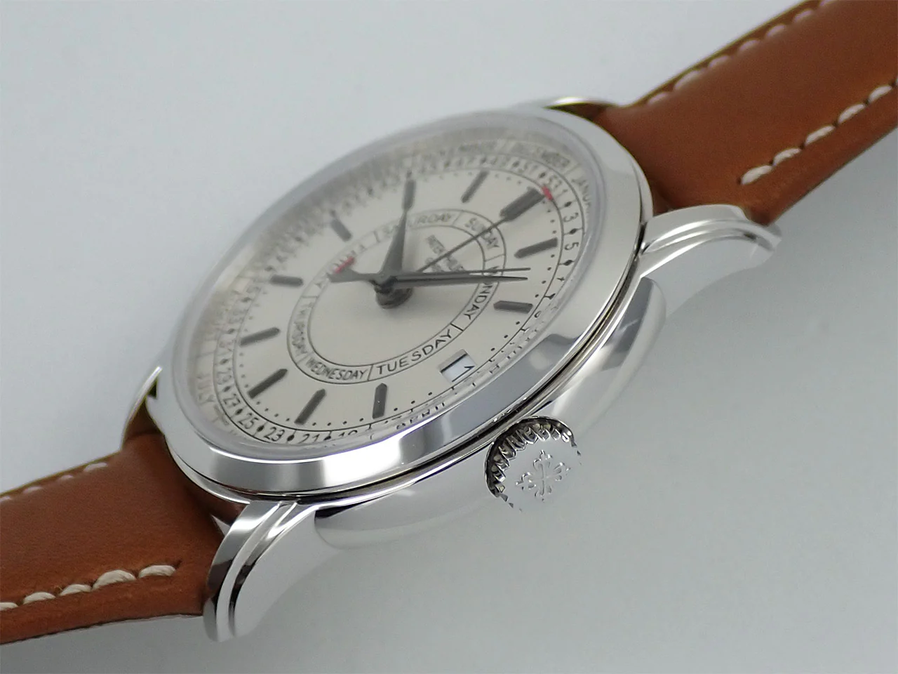 パテックフィリップ カラトラバ ウィークリーカレンダー Ref.5212A-001 ステンレススチール シルバー文字盤 中古 S8585842 - Image 4