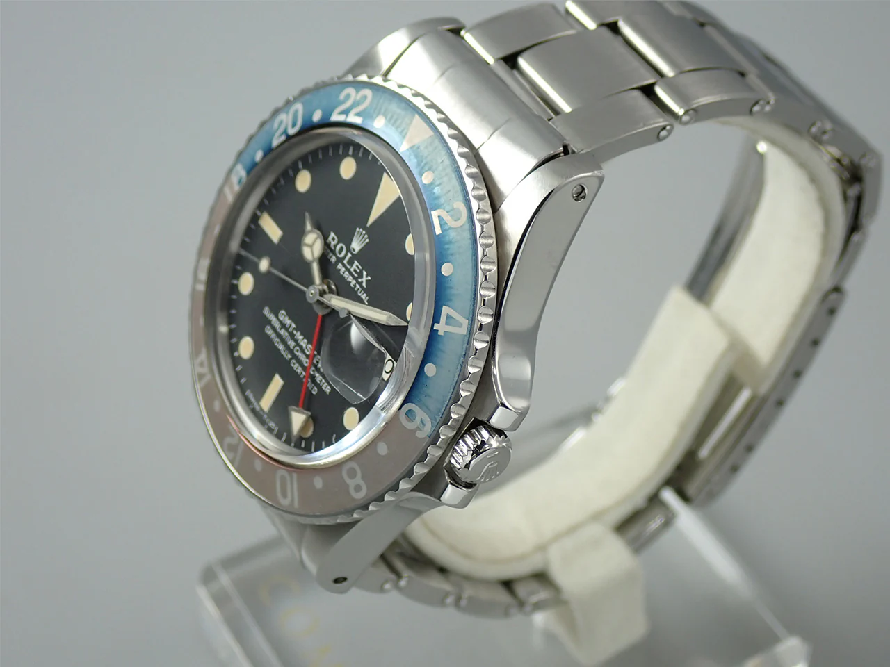 ロレックス GMTマスター Ref.1675 ステンレススチール ブラック文字盤　オイスターブレスレット - Image 4