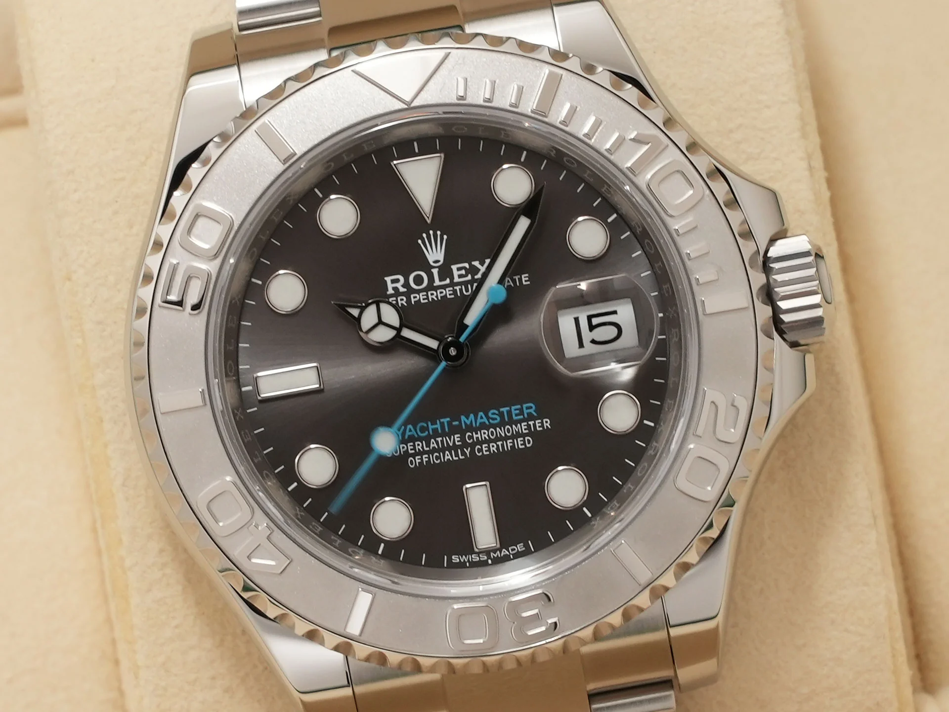 ロレックス ヨットマスター40 Ref.116622 ステンレススチール/プラチナ ダークロジウム文字盤 美品 se5ijxpu - Image 3
